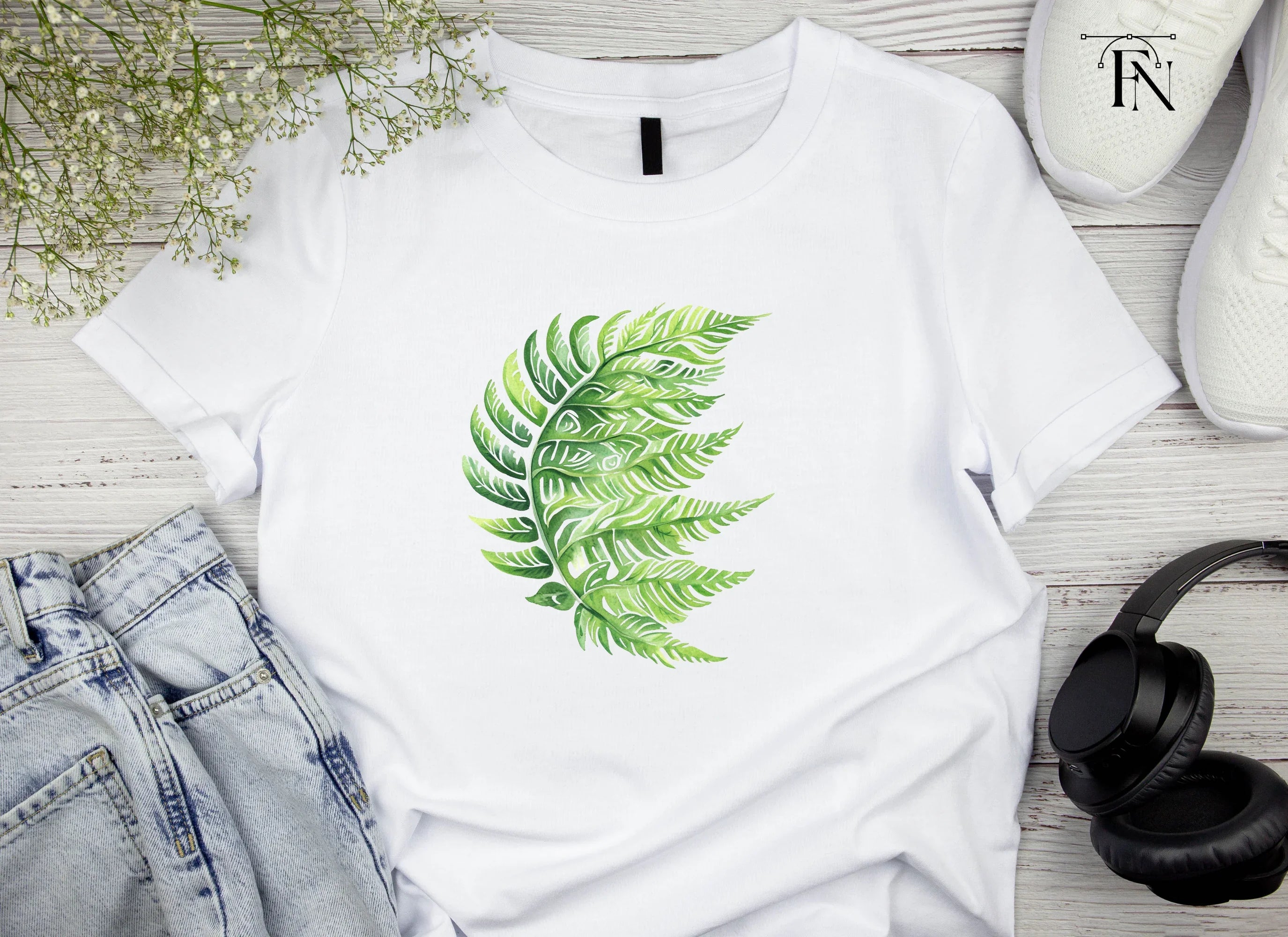 Decorative Fern Clipart Bundle