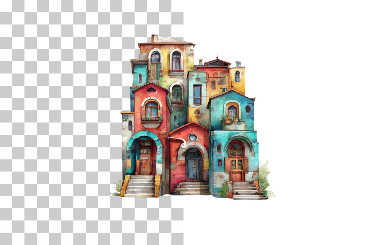 Townhouse Clipart Bundle - Etb 408