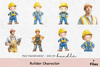 Builder Character Clipart Bundle