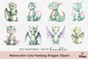 Adorable Fantasy Dragon Clipart Bundle