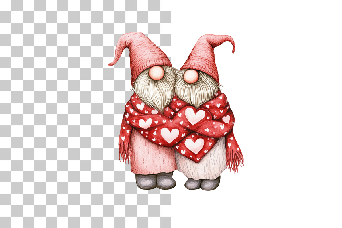 Valentine Couple Gnome Clipart Bundle - CraftNest - Digital Crafting and Art