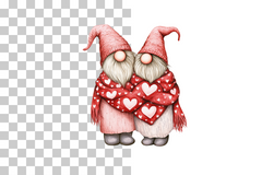 Valentine Couple Gnome Clipart Bundle - CraftNest - Digital Crafting and Art