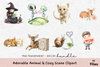 Adorable Animal & Cozy Scene Clipart Bundle