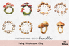 Fairy Mushroom Ring Clipart Bundle