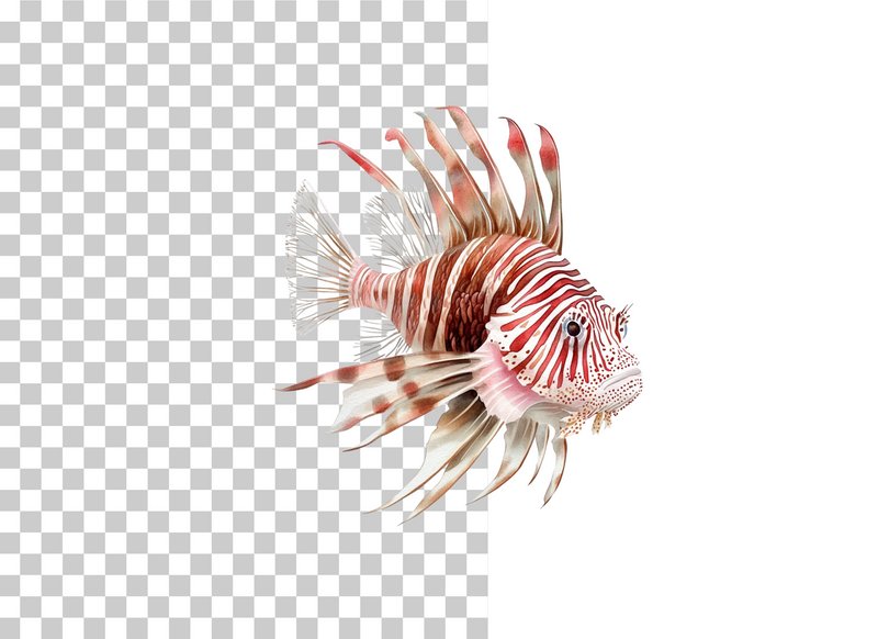 Vibrant Lionfish Ocean Clipart Bundle - CraftNest - Digital Crafting and Art