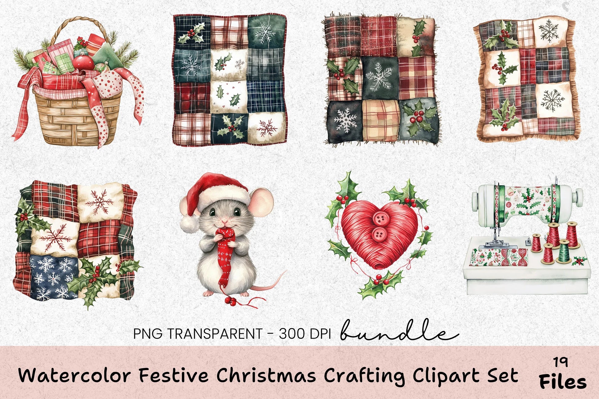 Festive Christmas Crafting Clipart Bundle - CraftNest - Digital Crafting and Art