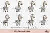 Silly Cartoon Zebra Clipart Bundle