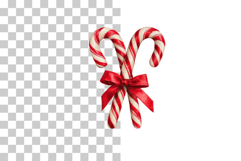 Candy Cane and Bow Clipart Bundle - CraftNest - Digital Crafting and Art