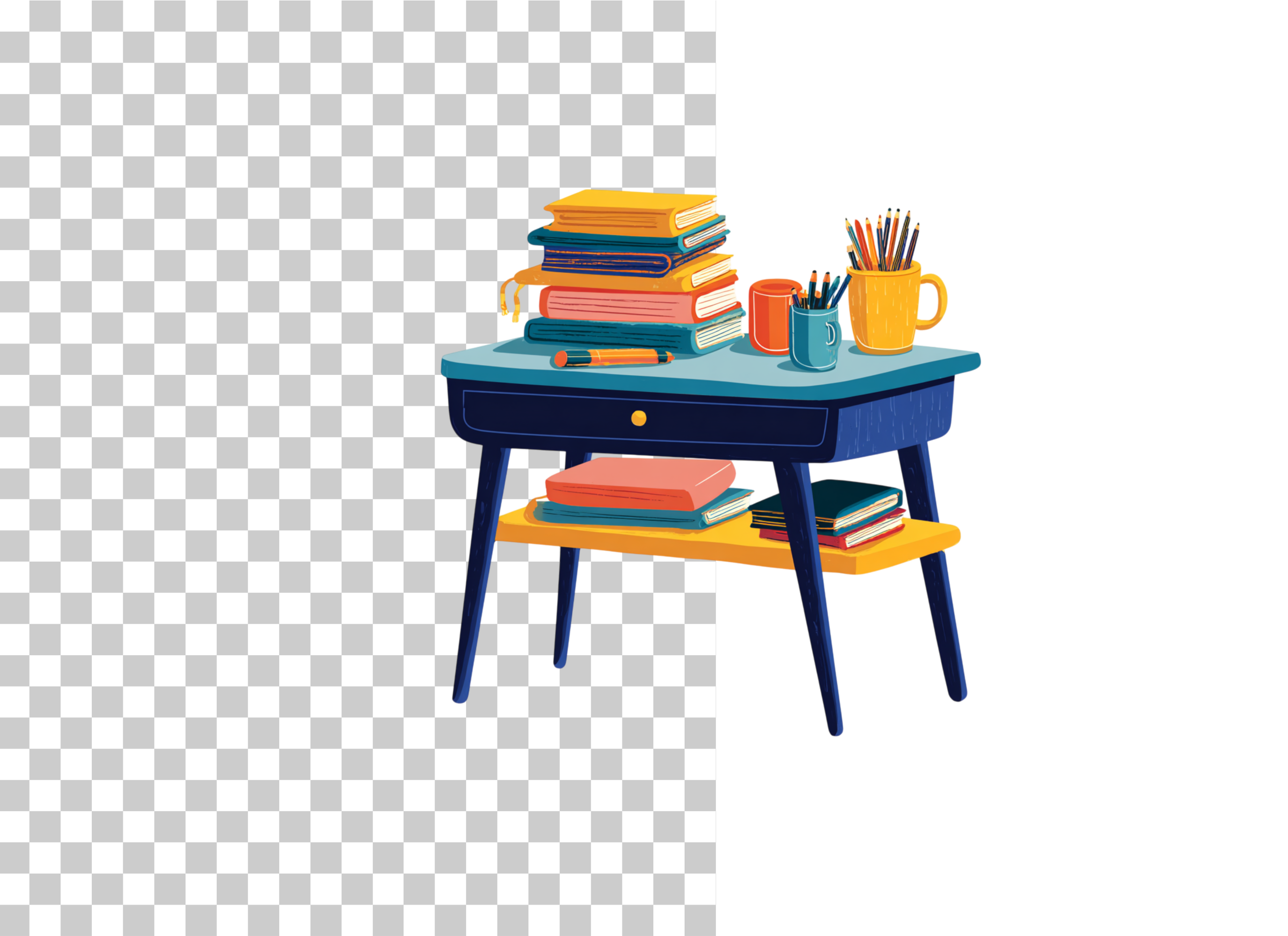 Reading Table Clipart Bundle