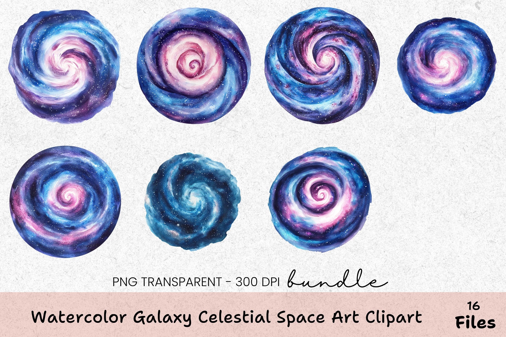 Galaxy Celestial Space Art Clipart Bundle - CraftNest - Digital Crafting and Art