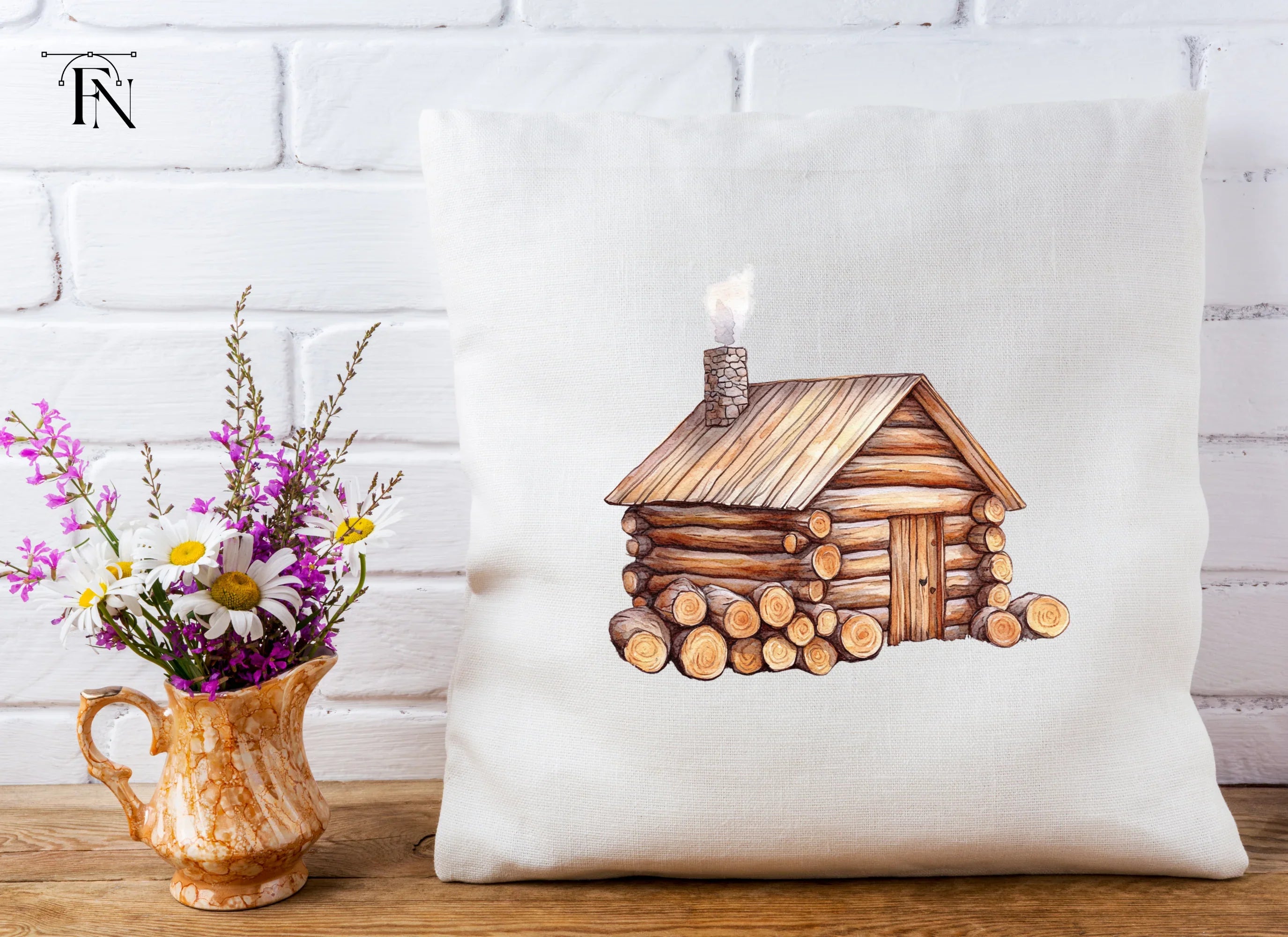 Cozy Log Cabin Clipart Bundle