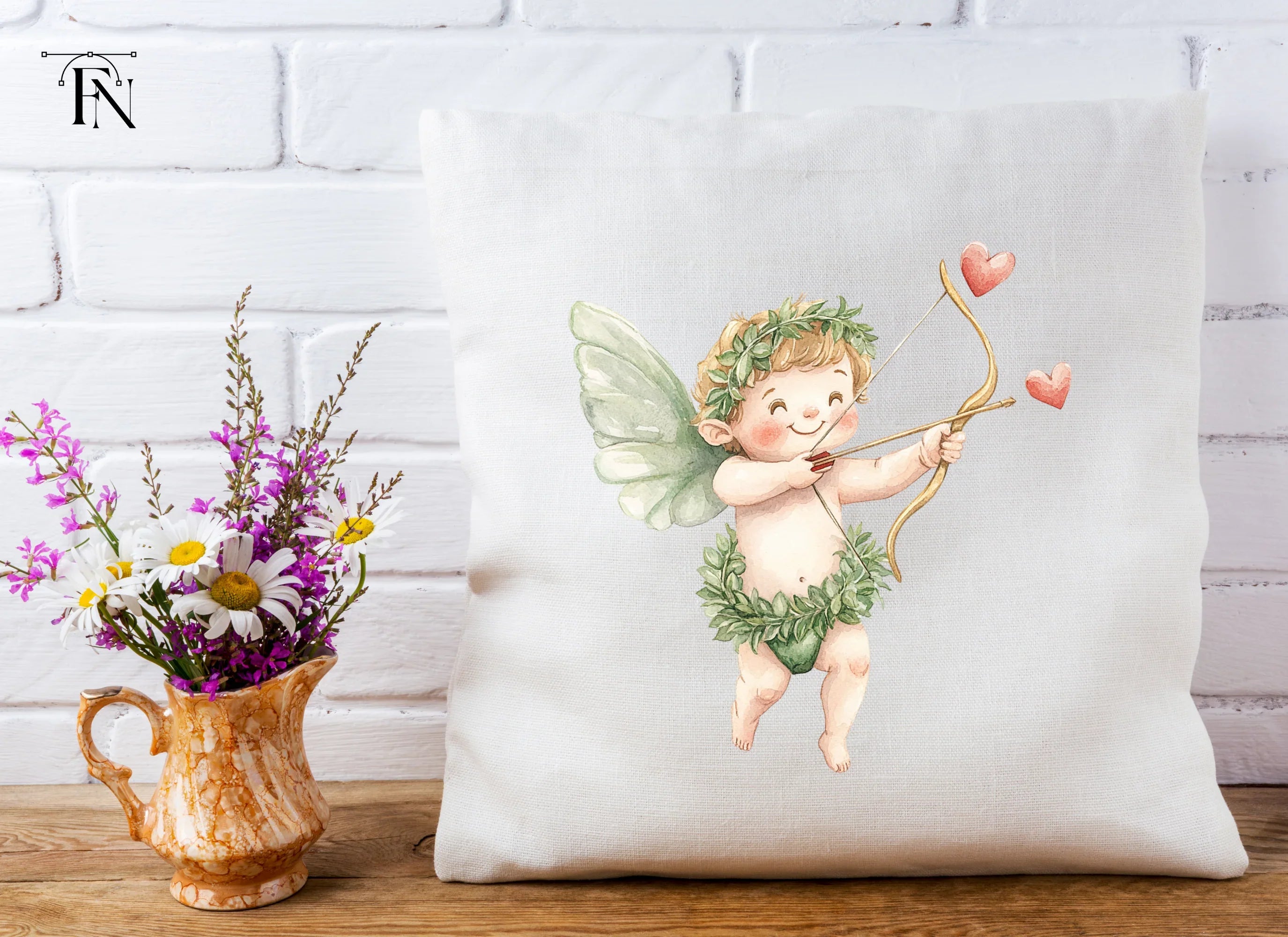 Happy Cupid Archery Clipart Bundle