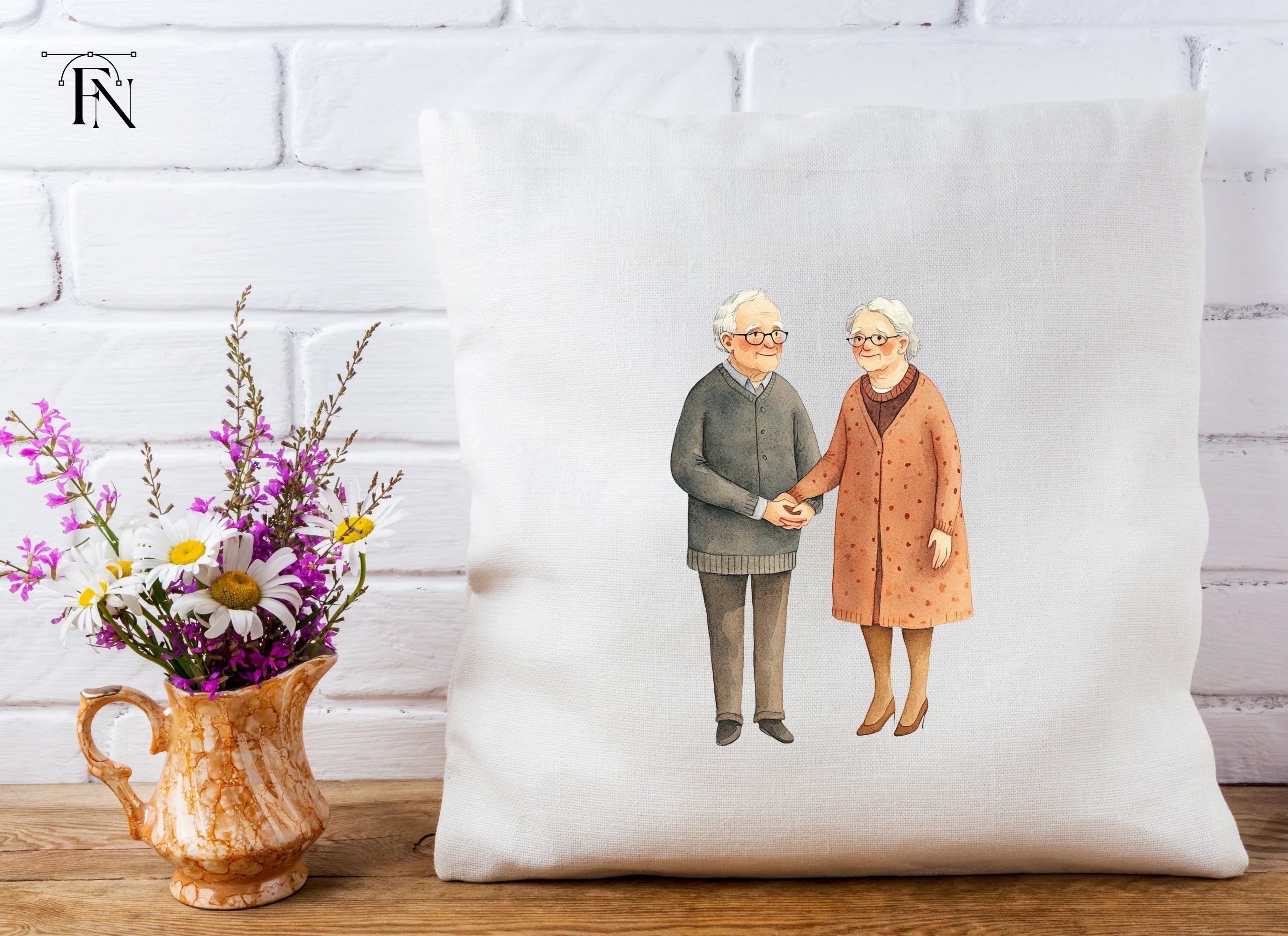 Elderly Couple Clipart Bundle