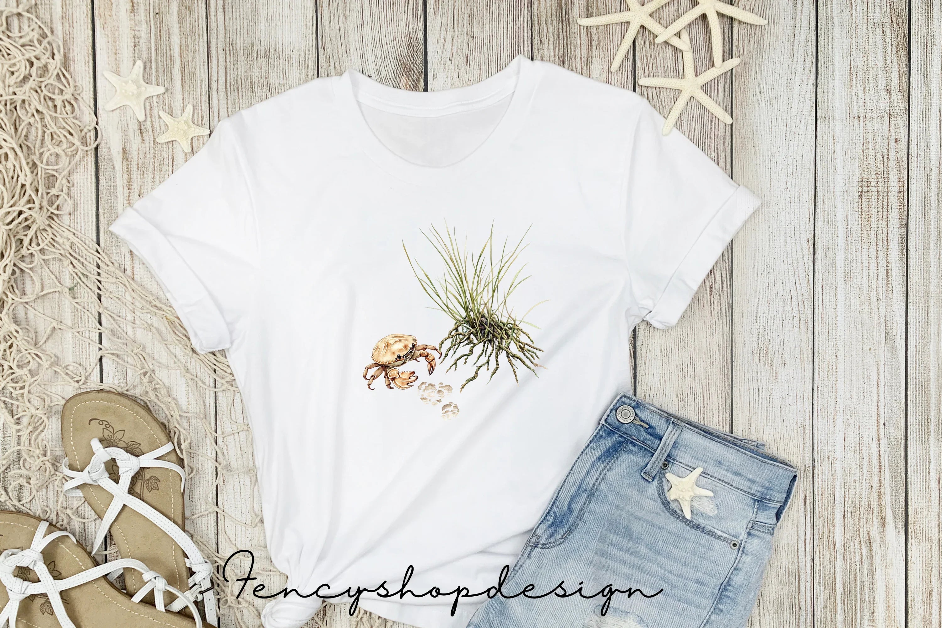 Desert Dunes and Beach Crab Clipart Bundle