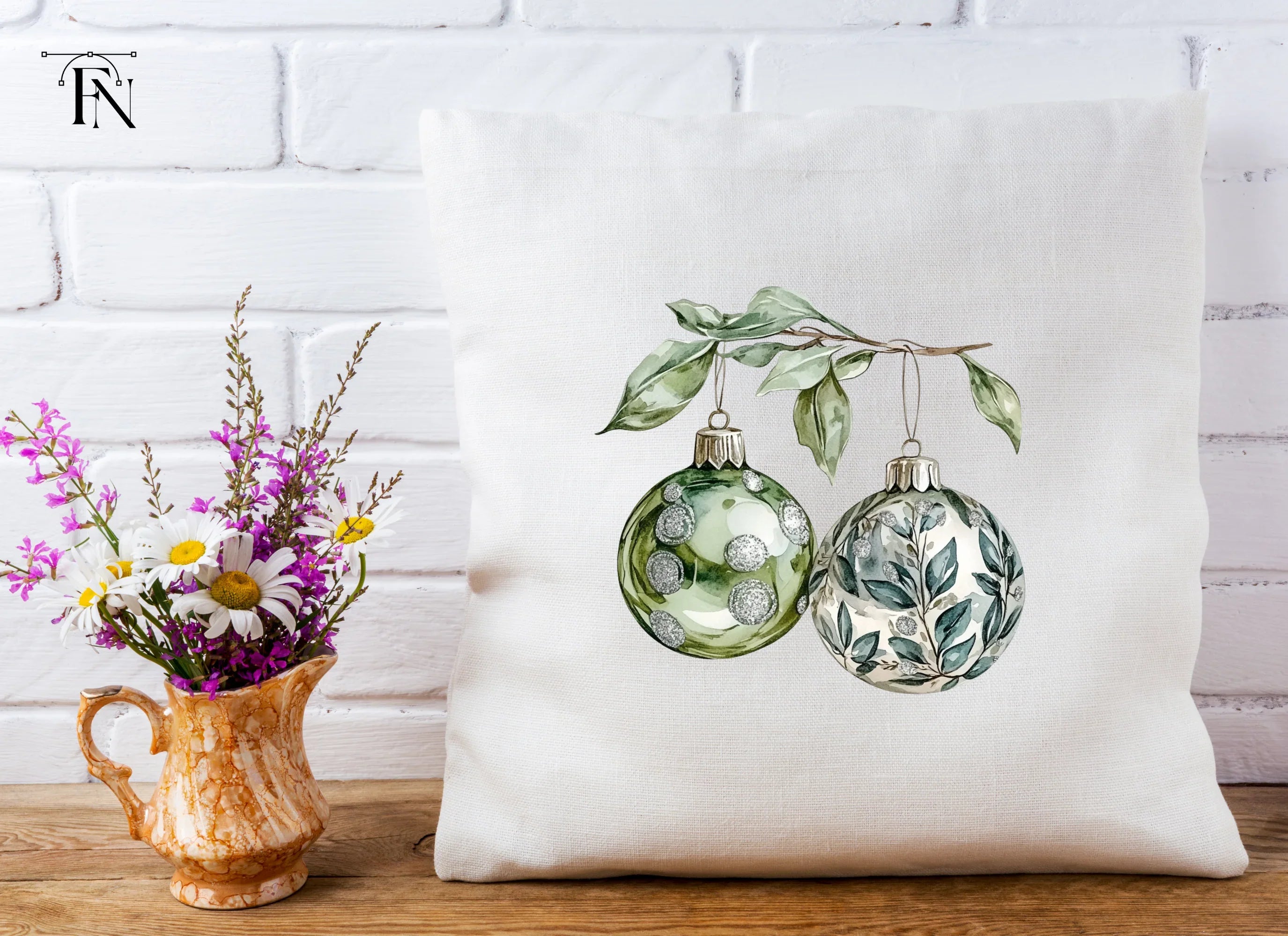 Christmas Ornaments Clipart Bundle