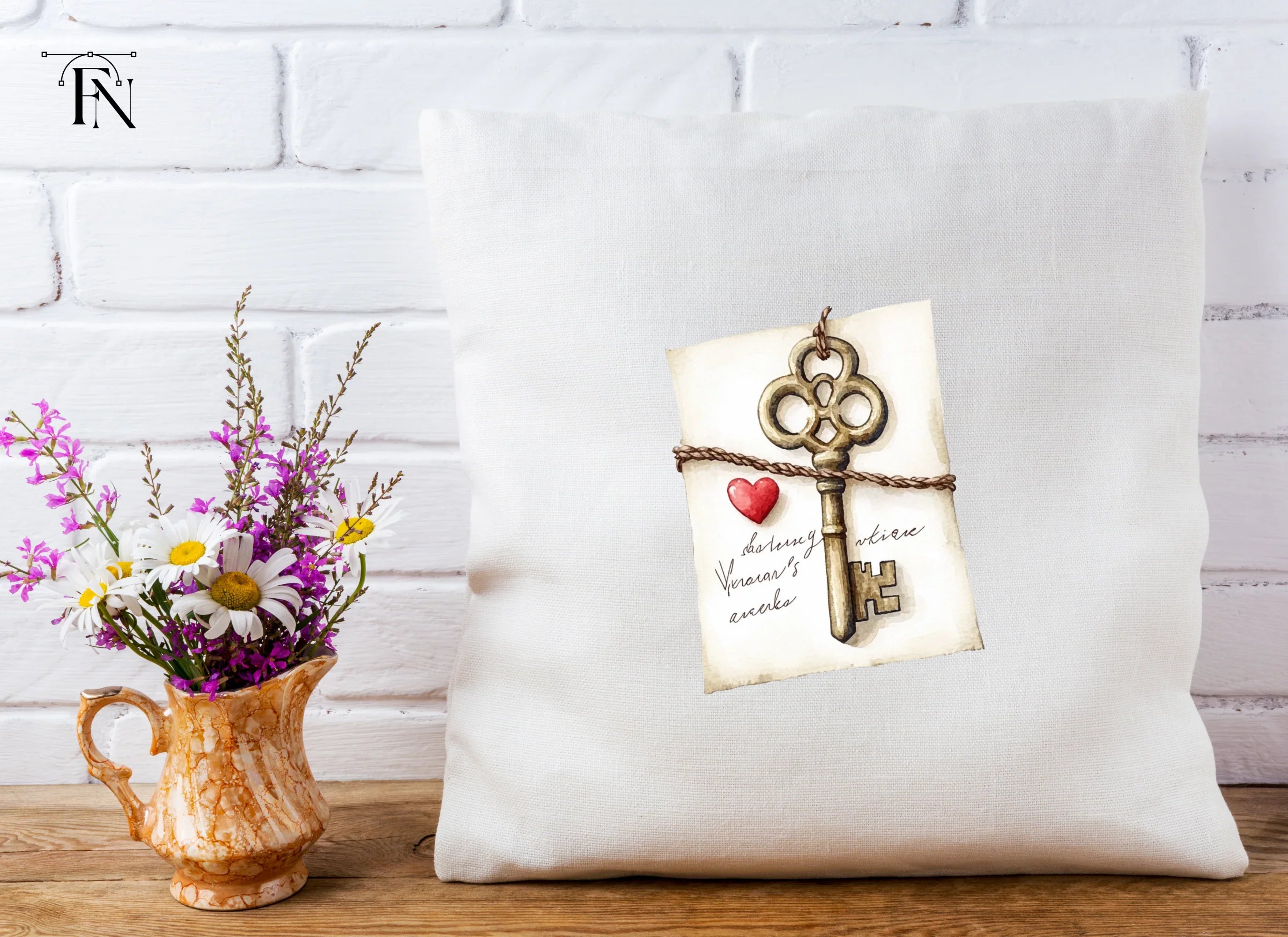 Vintage Keys and Love Letters Clipart Bundle