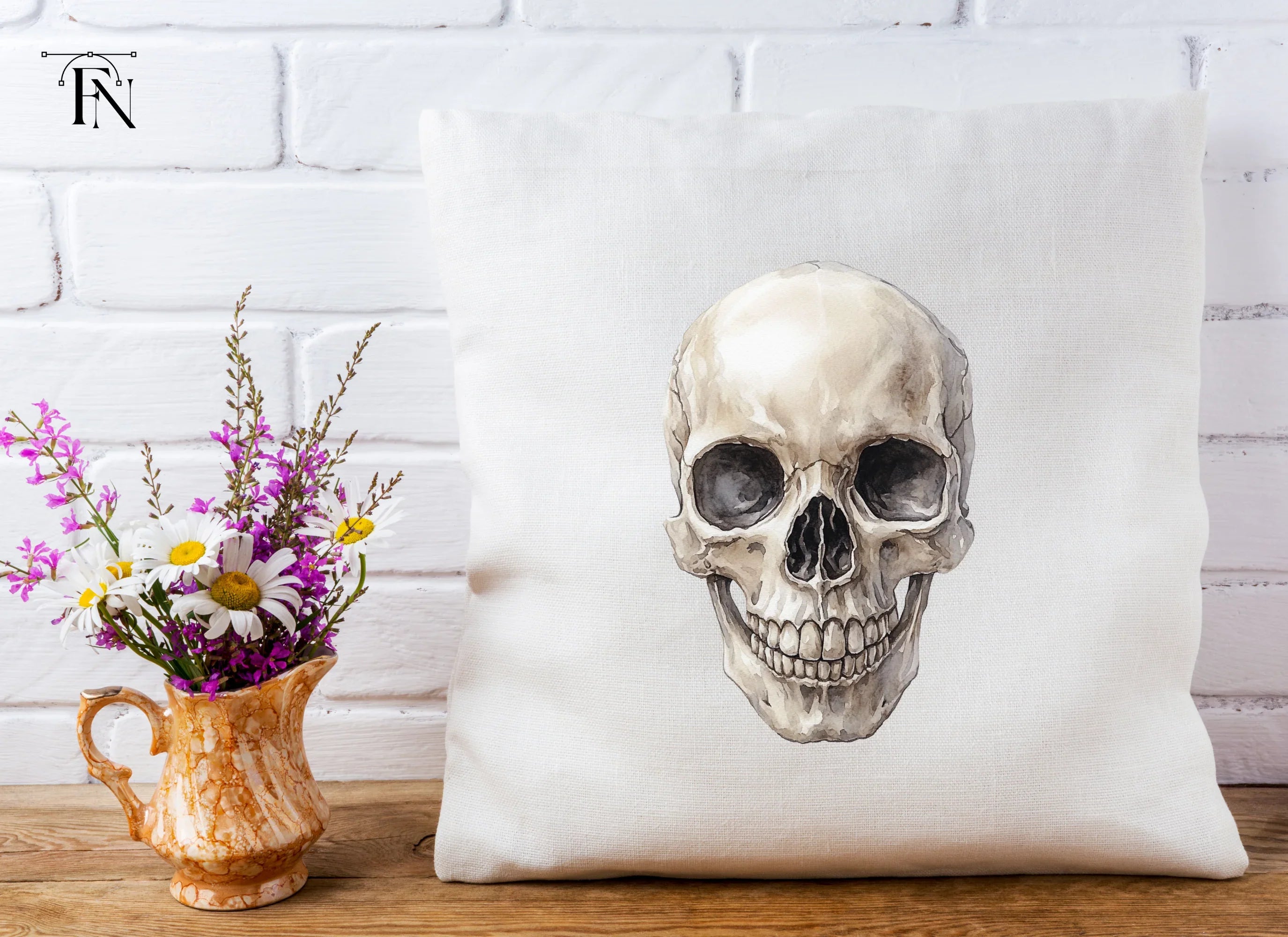 Detailed Human Skull Clipart Bundle