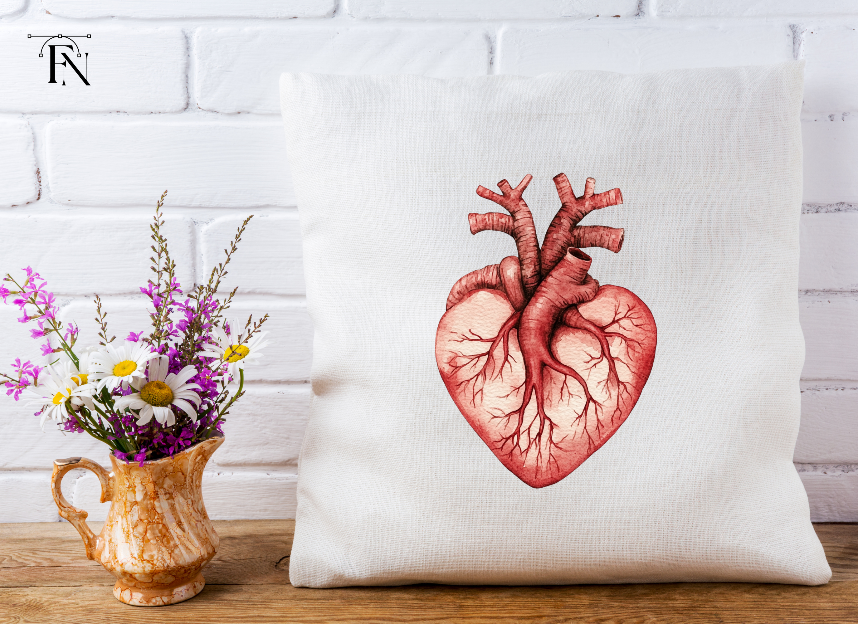 Anatomical Heart Clipart Bundle