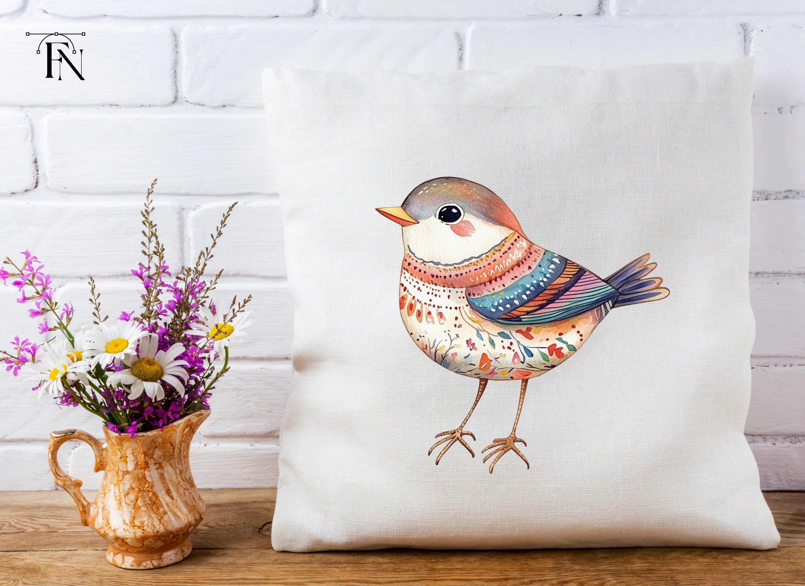 Folk Bird Clipart Bundle