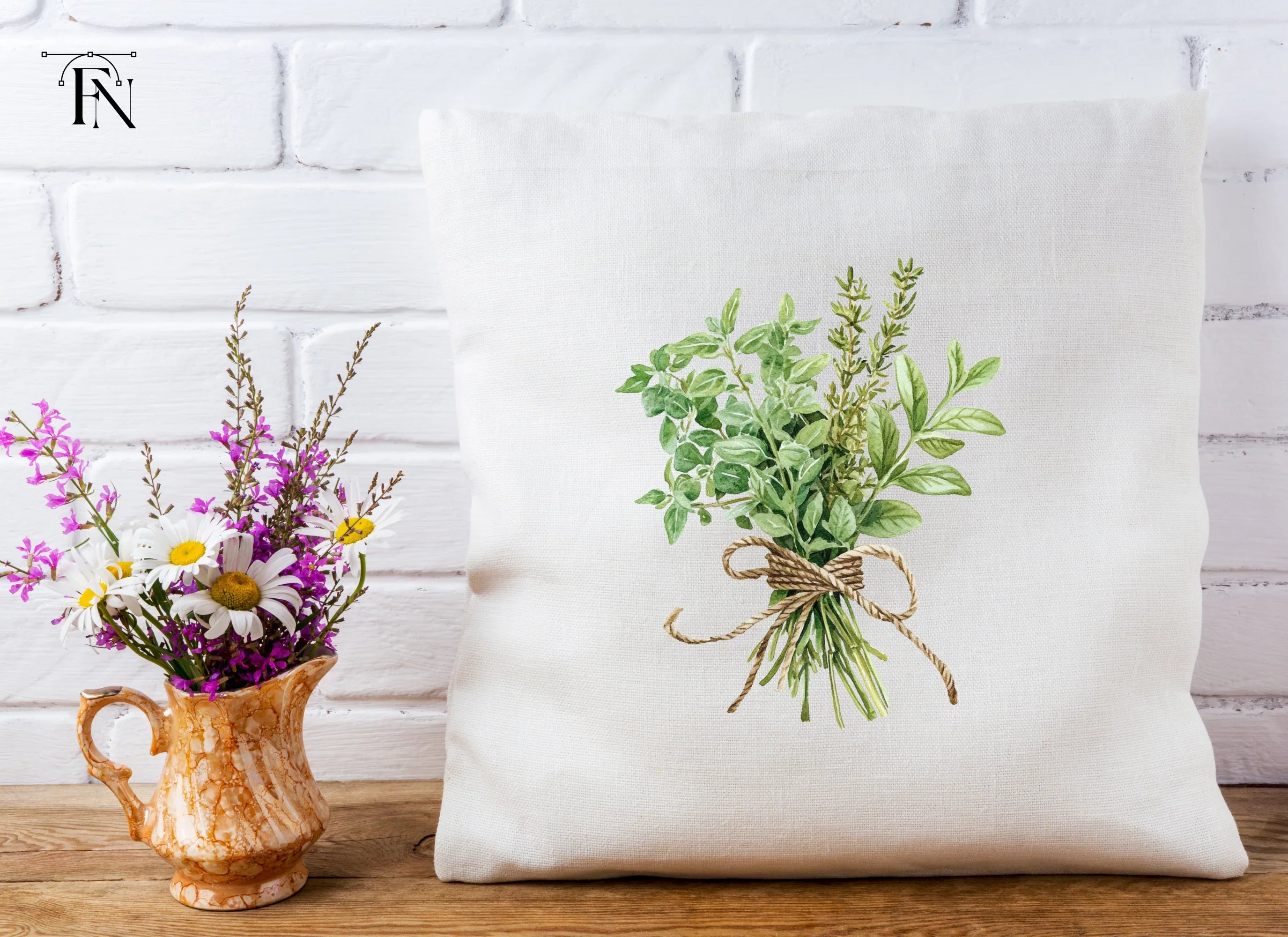 Herb Bouquets Clipart Bundle
