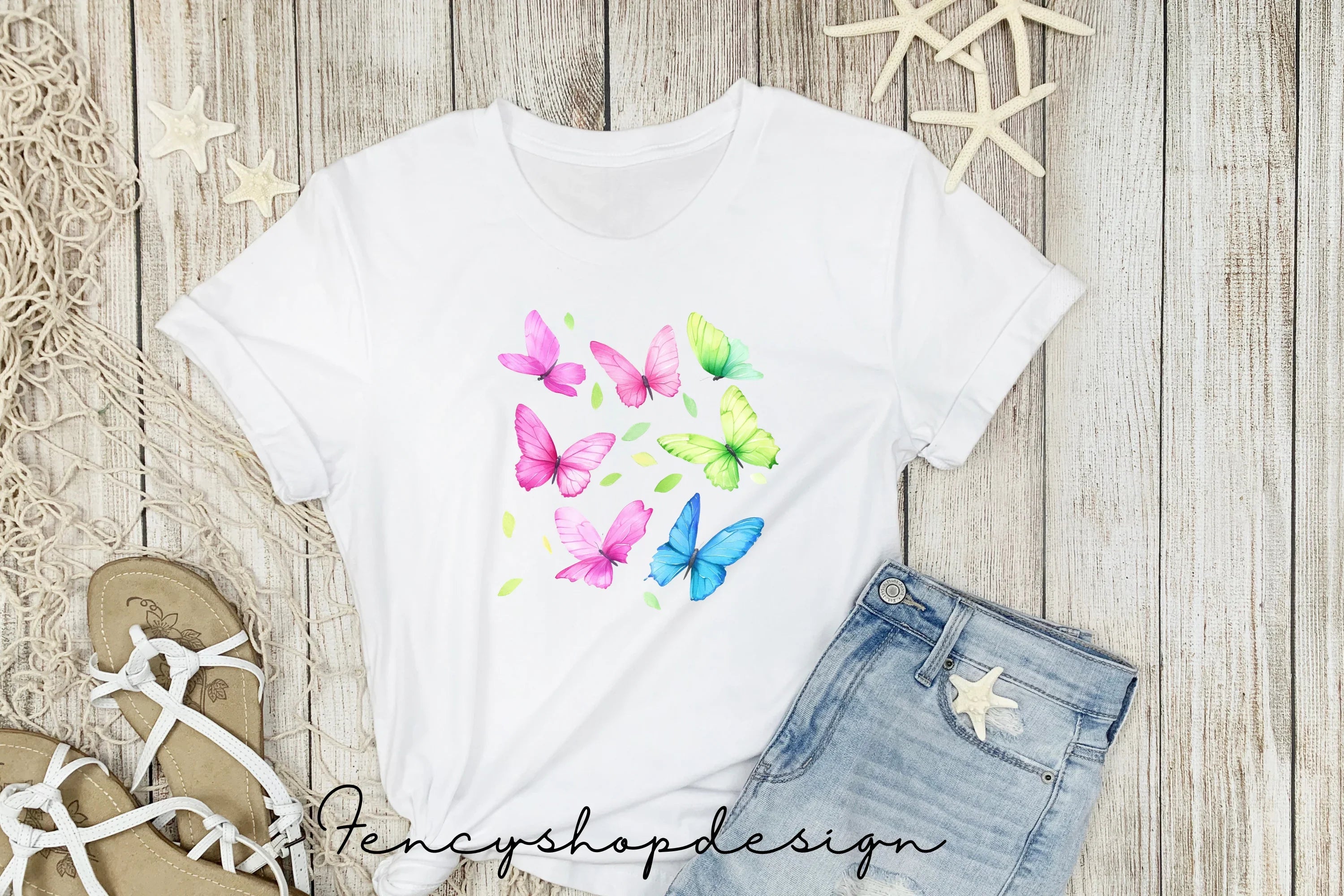 Vibrant Wings Butterflies Clipart Bundle