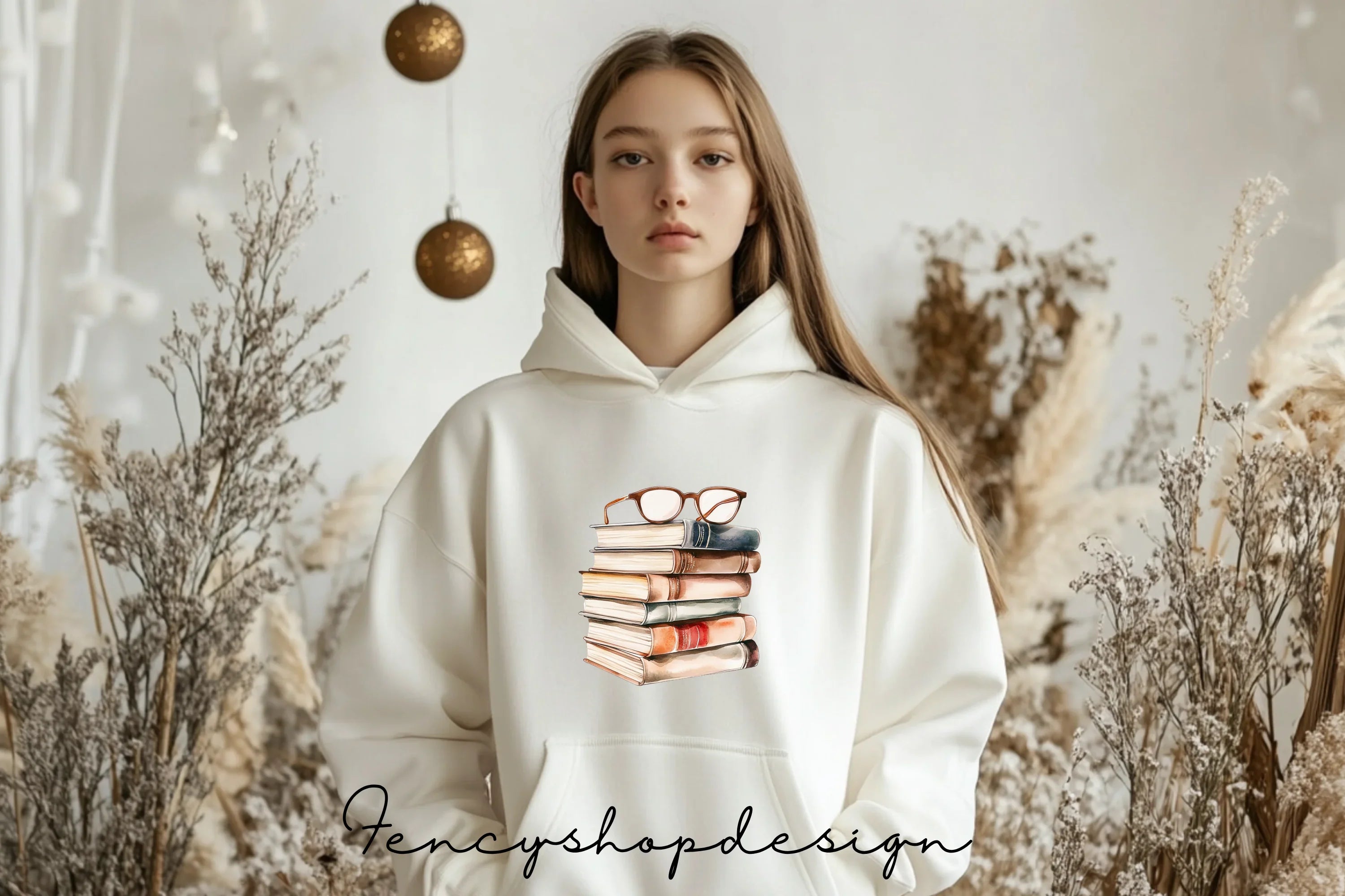 Books Reading Girl Clipart Bundle