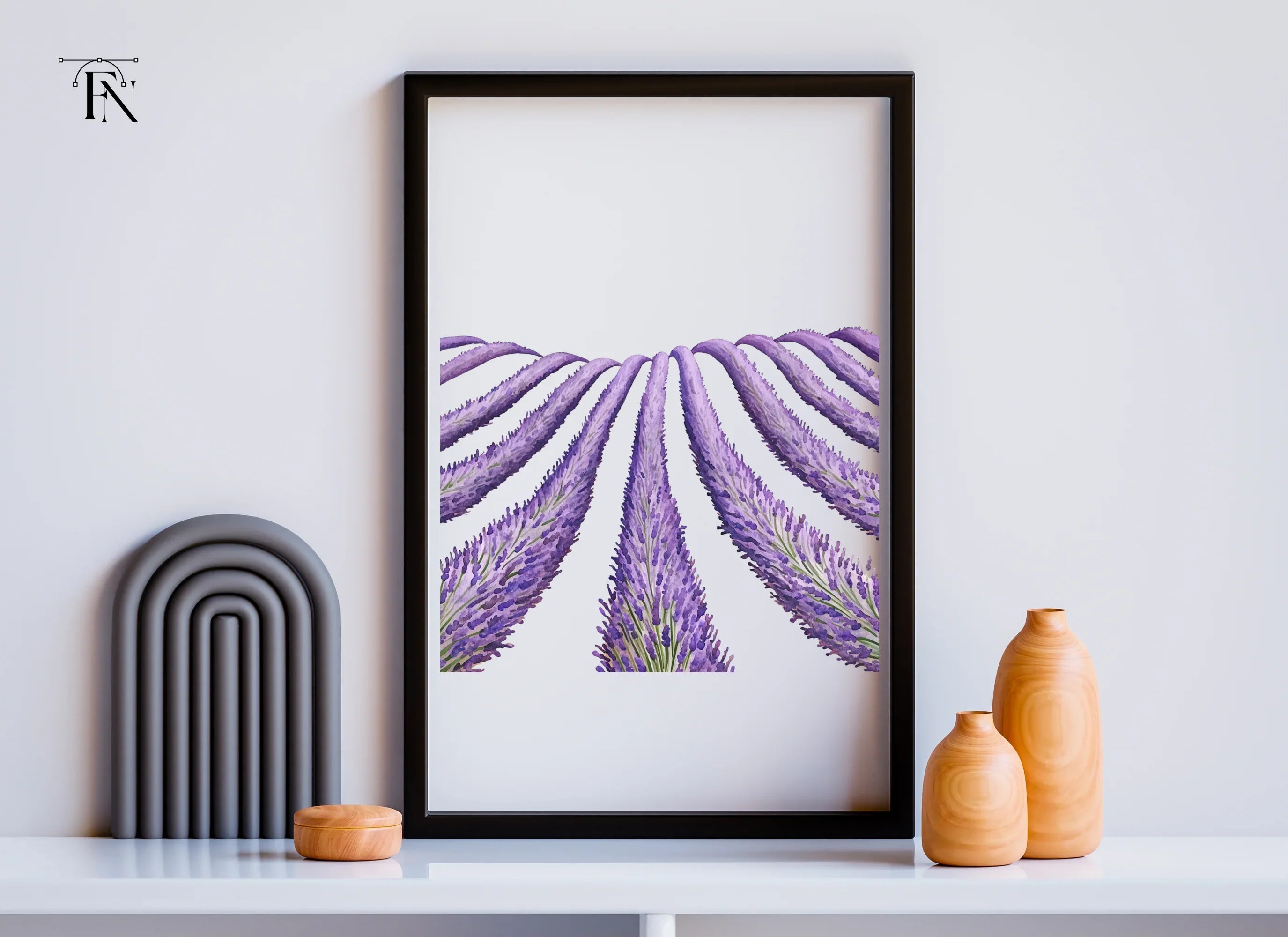 Lavender Field Clipart Bundle