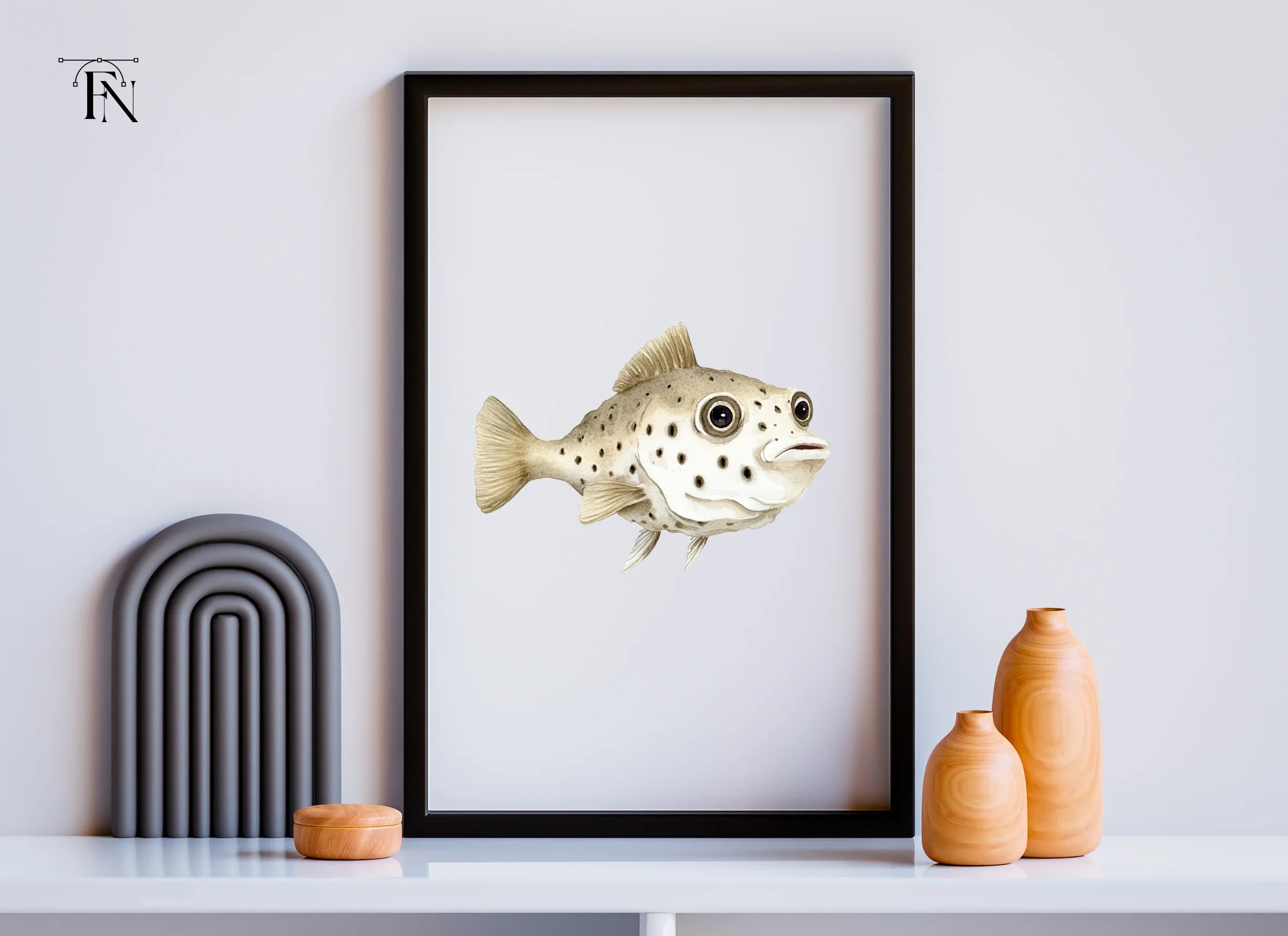 Cute Spotted Fish Clipart Bundle