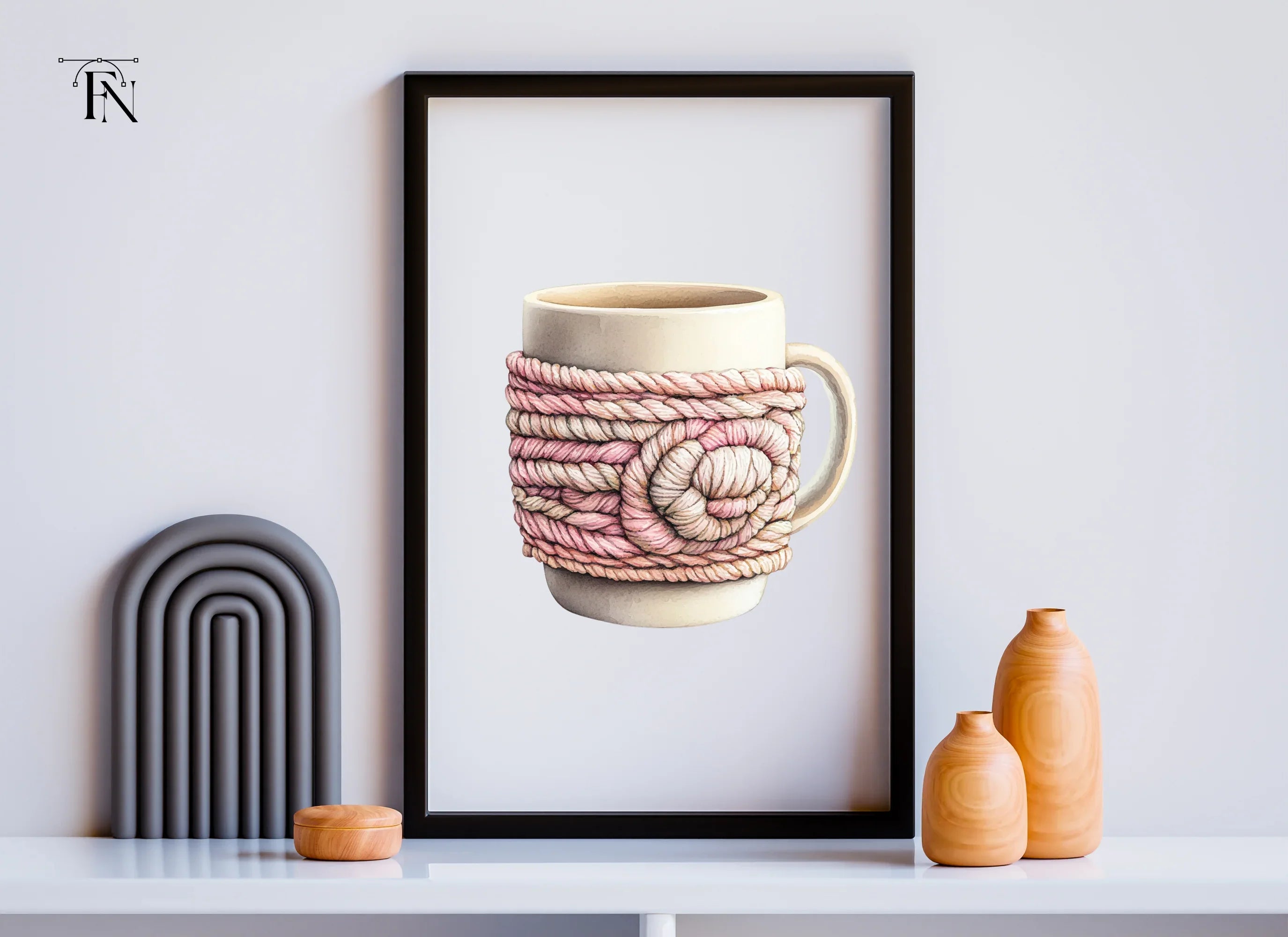Knitted Cozy Clipart Bundle