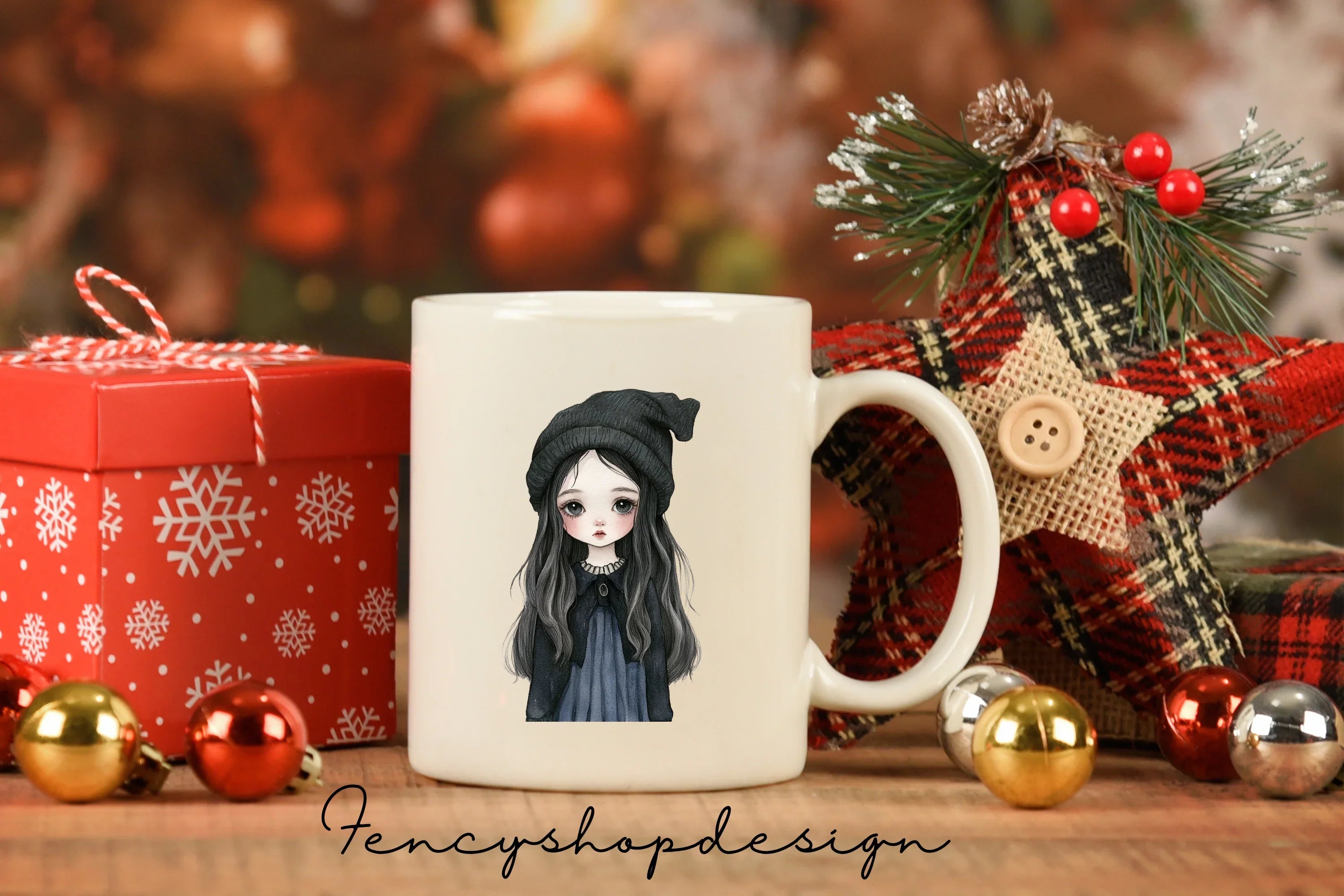 Mysterious Goth Girls Clipart Bundle