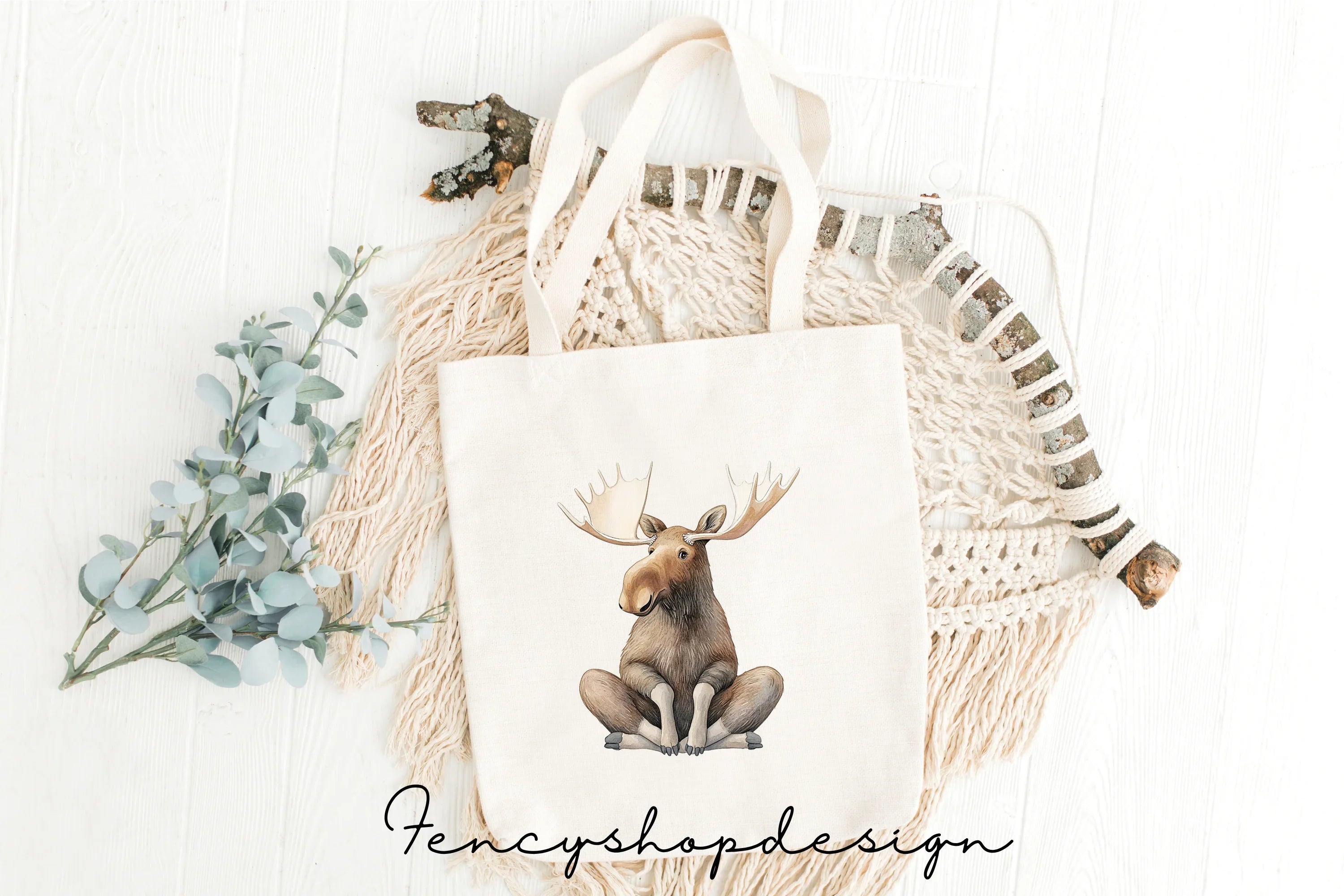 Moose Animal Clipart Bundle