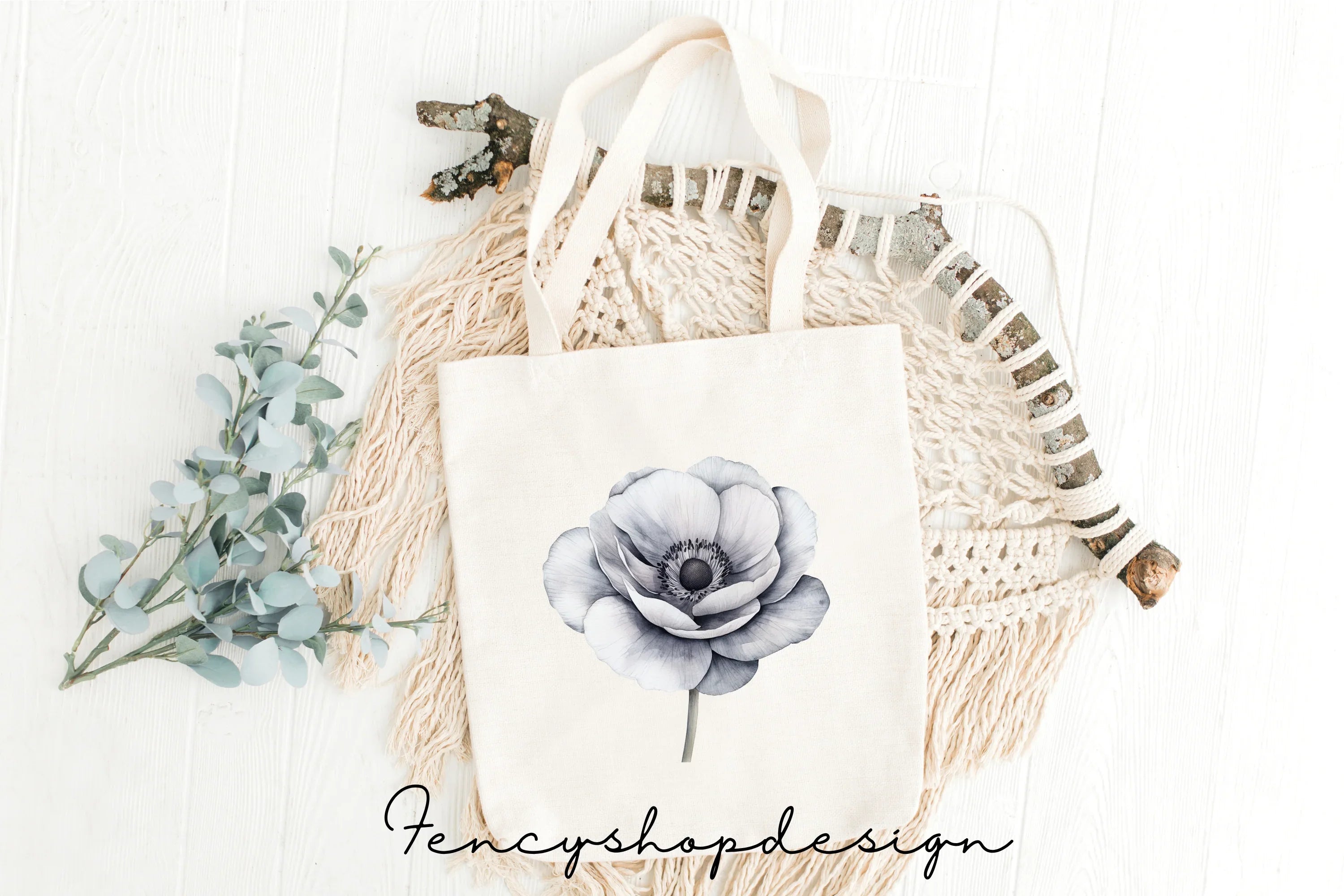 Elegant Muted Floral Clipart Bundle