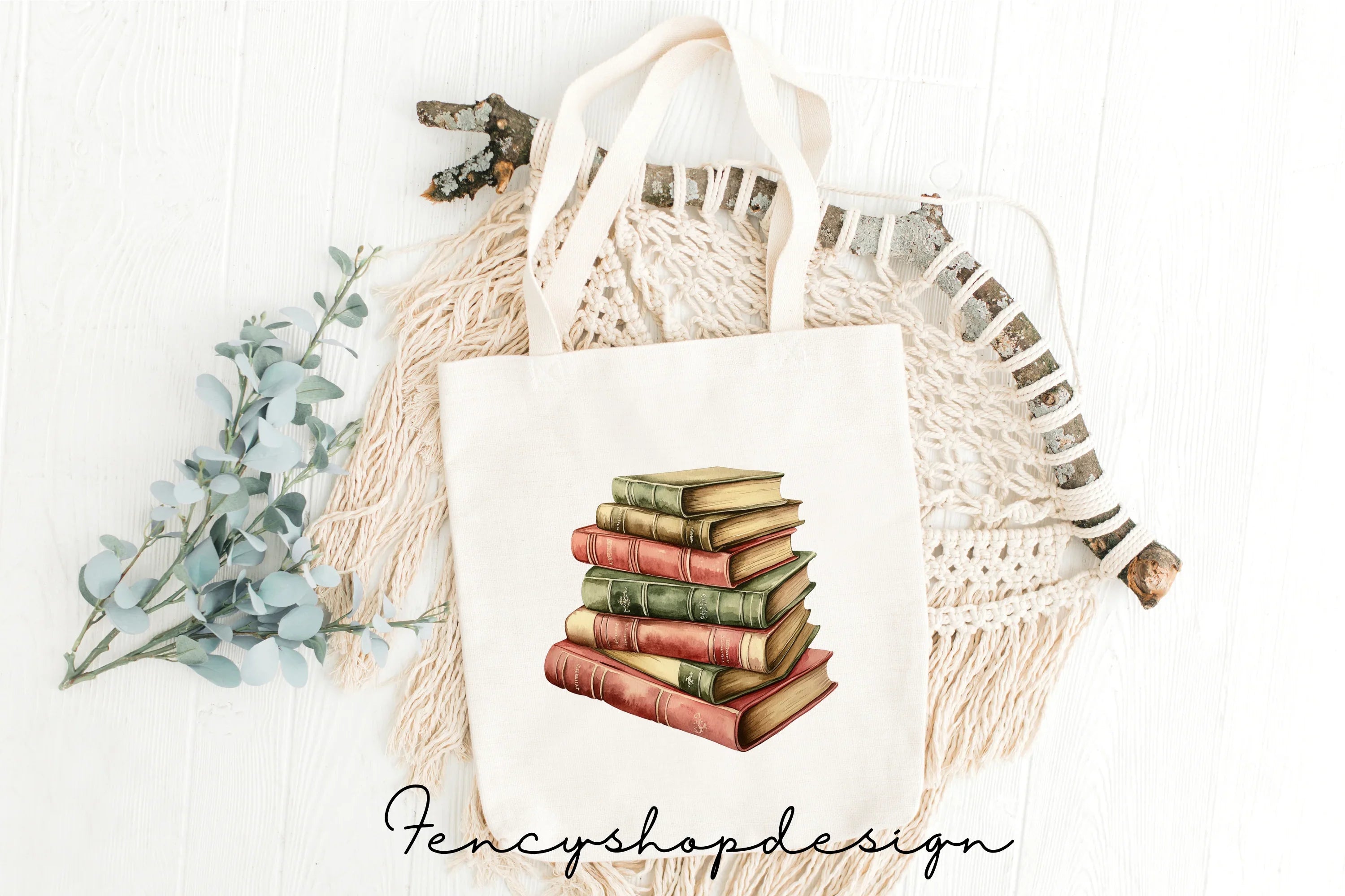 Vintage Book Stacks Clipart Bundle