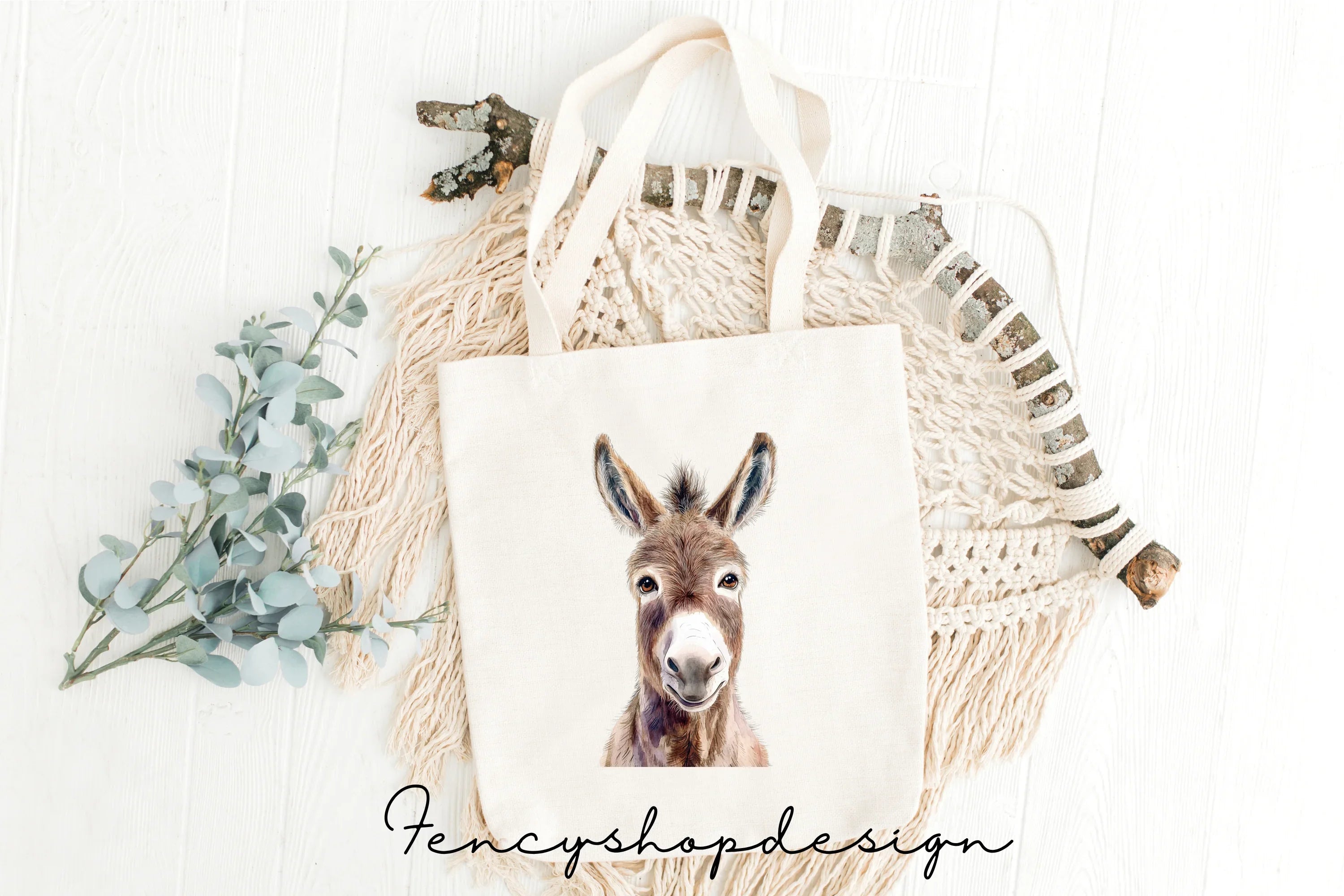 Cute Donkey Clipart Bundle