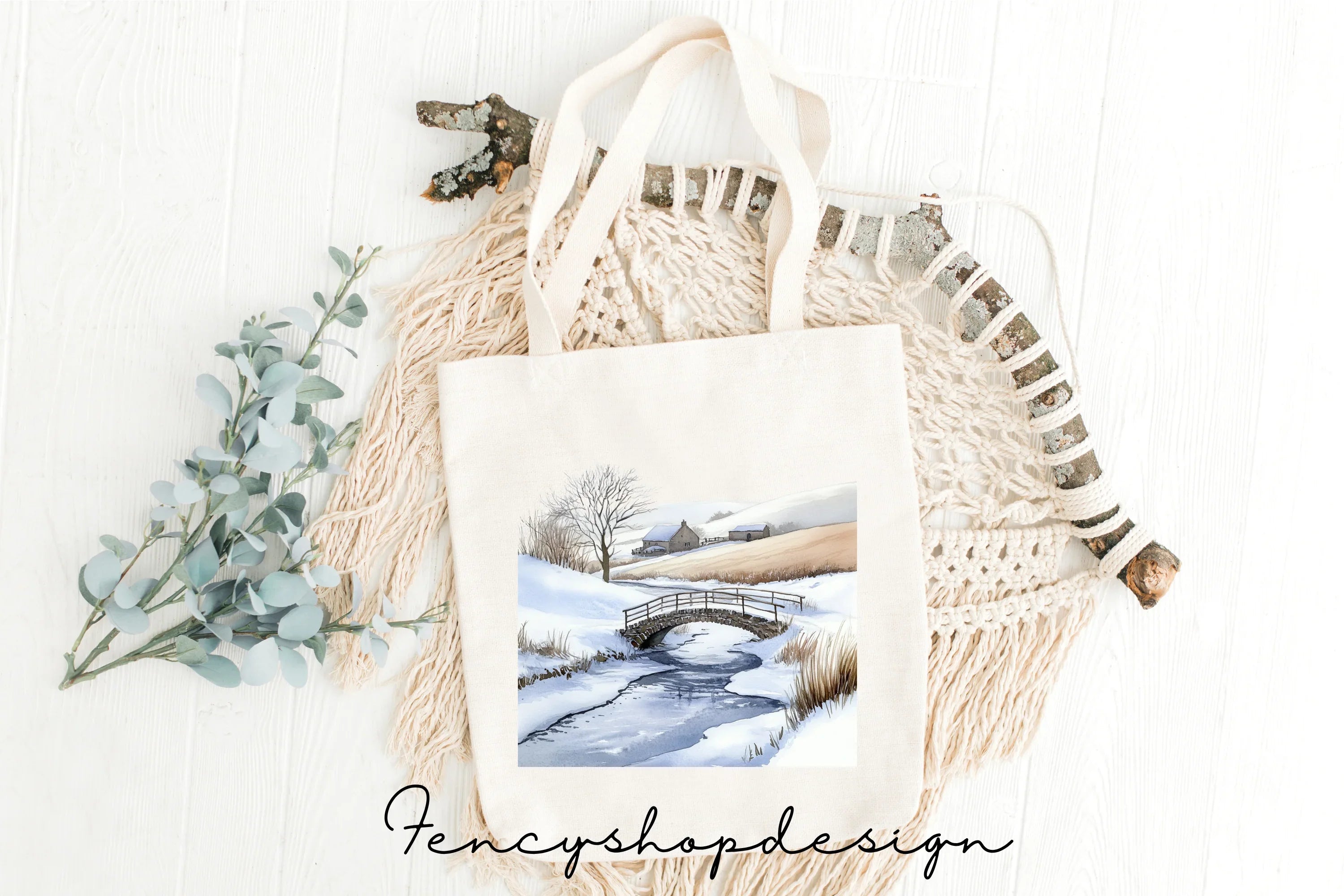 Winter Village Clipart Bundle