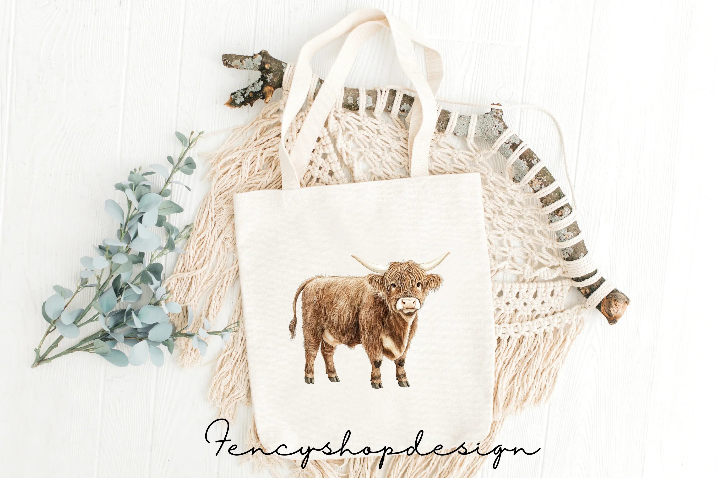 Highland Cow Clipart Bundle