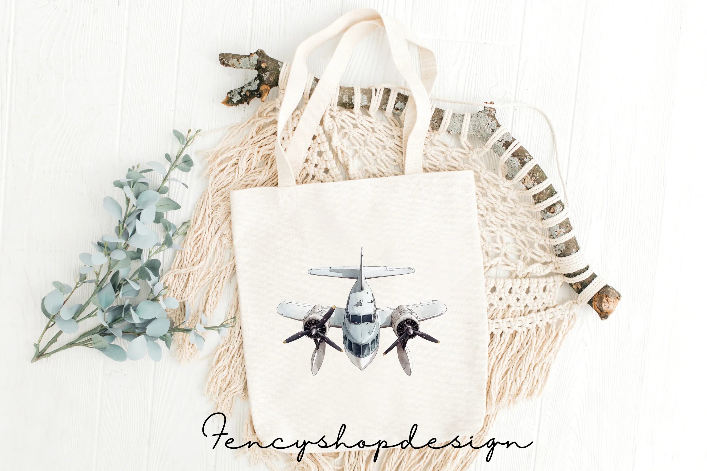Vintage Seaplane Clipart Bundle