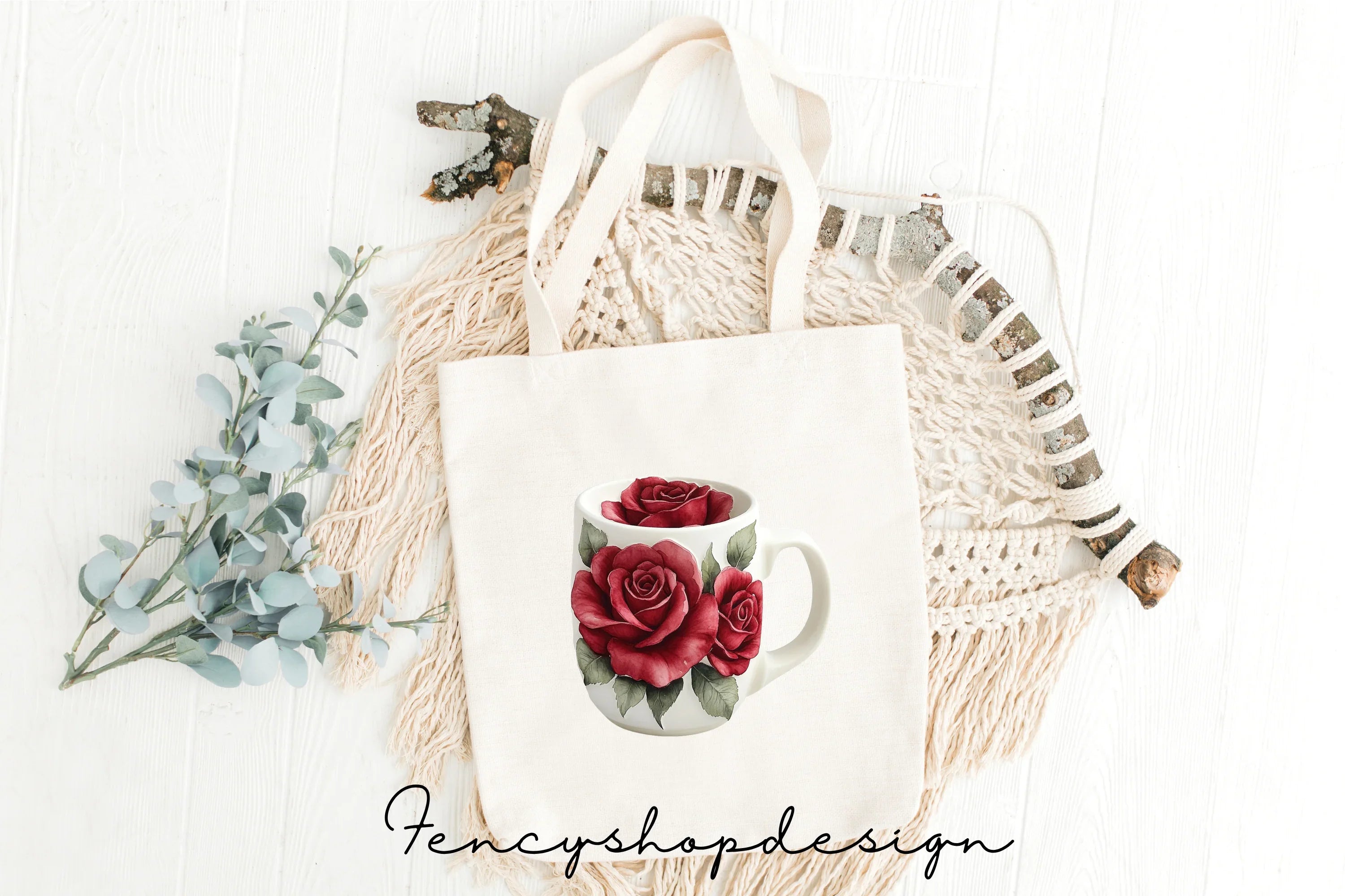 Rose Floral Clipart Bundle