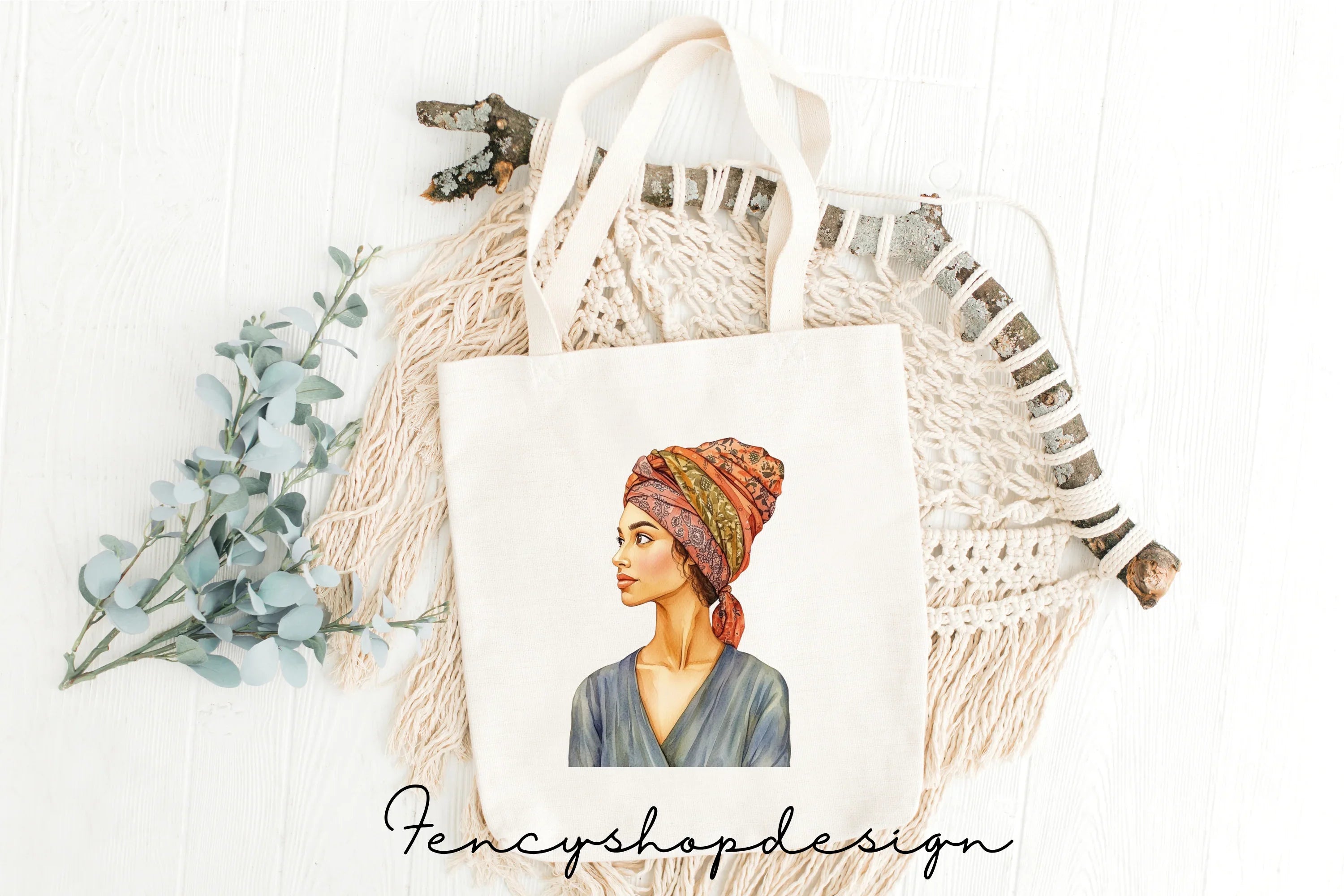 Diverse Women Turban Clipart Bundle