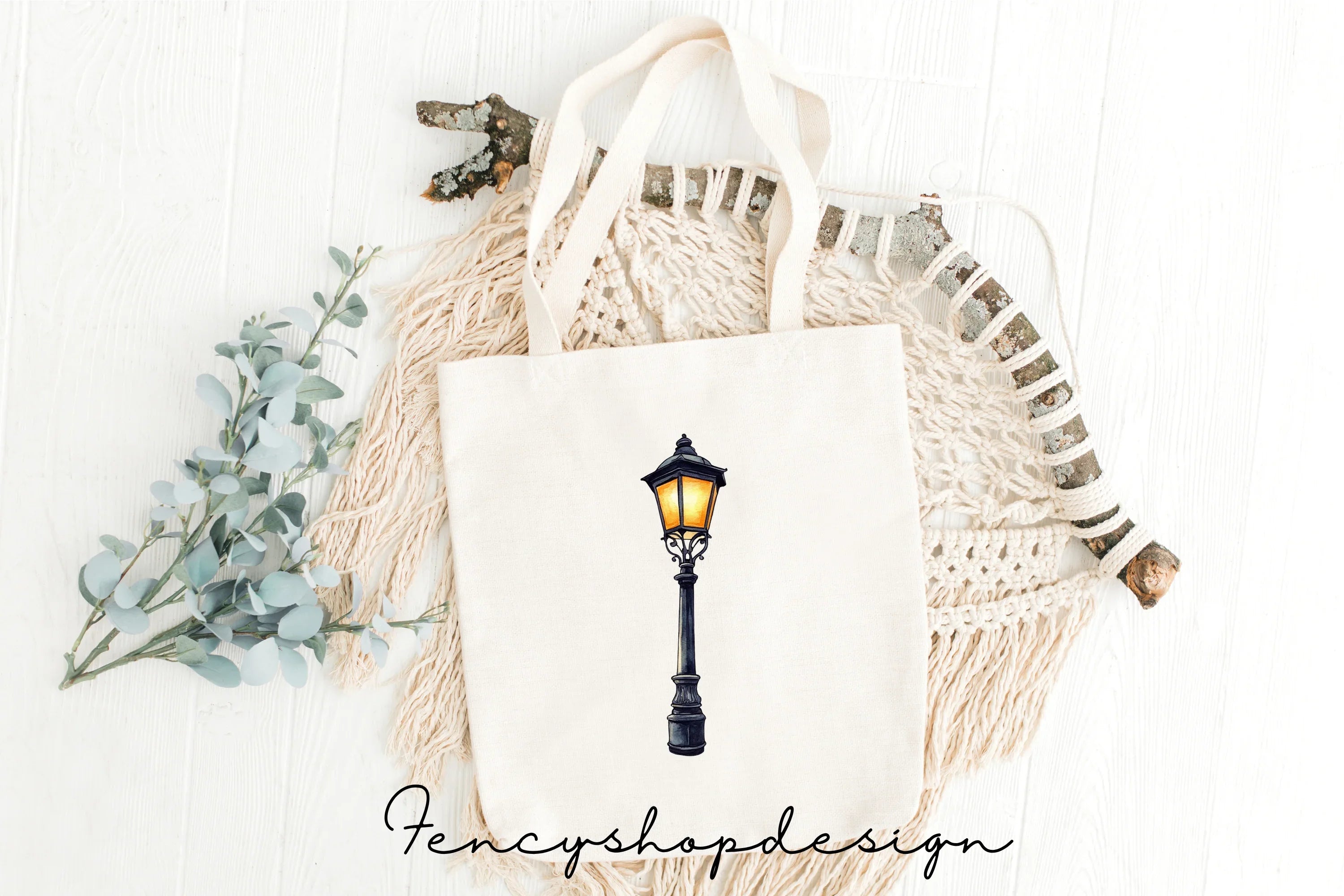 Vintage Street Lamp Clipart Bundle