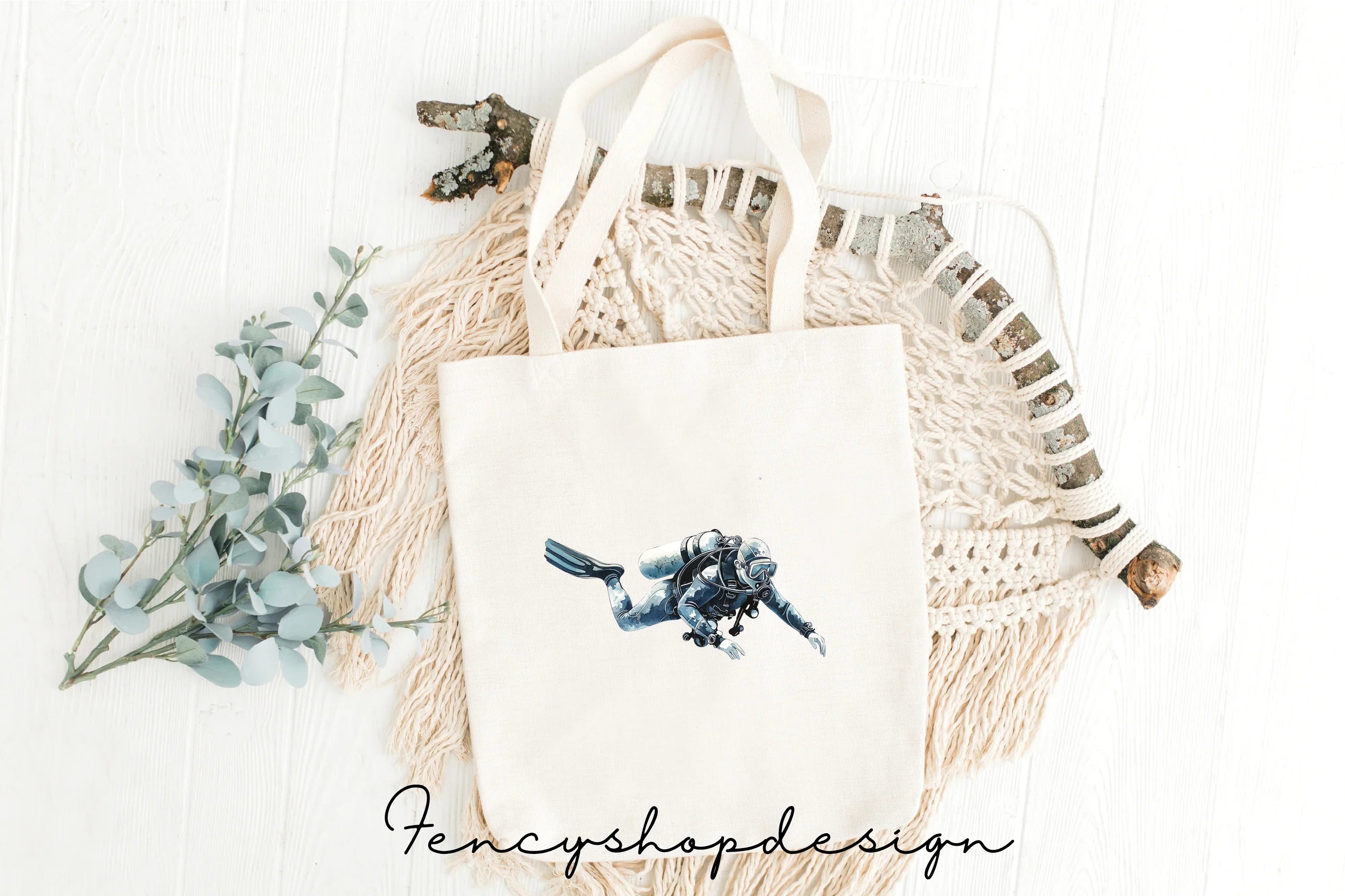 Scuba Diver Clipart Bundle