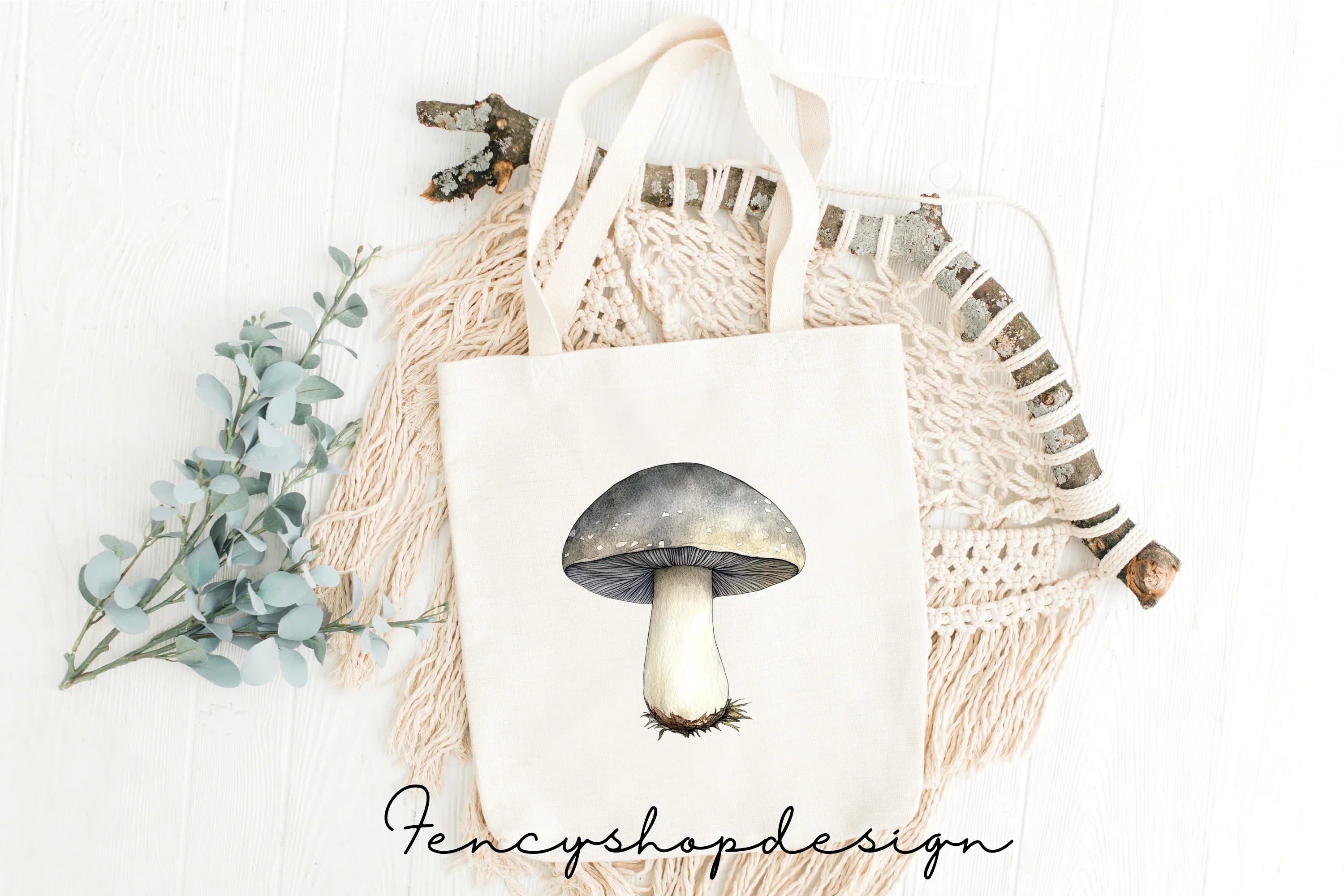 Forest Mushroom Clipart Bundle