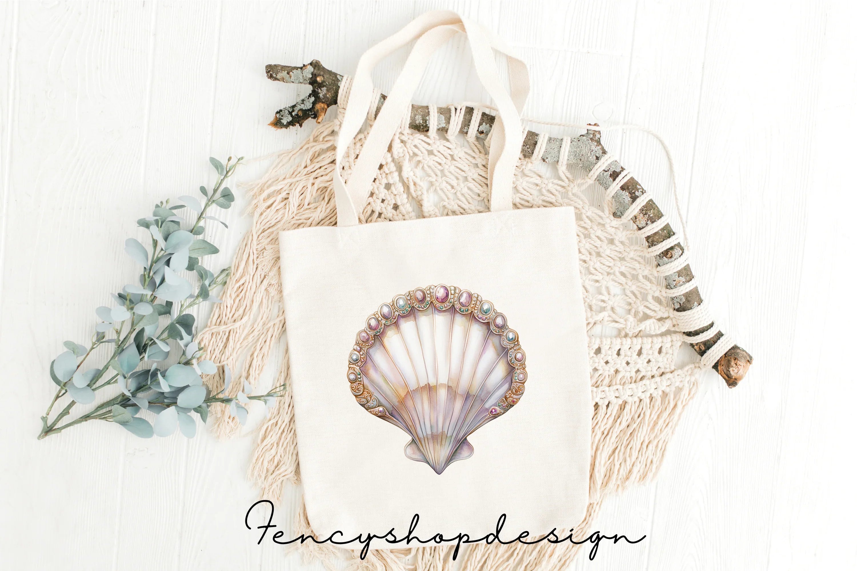 Beautiful Seashells Clipart Bundle