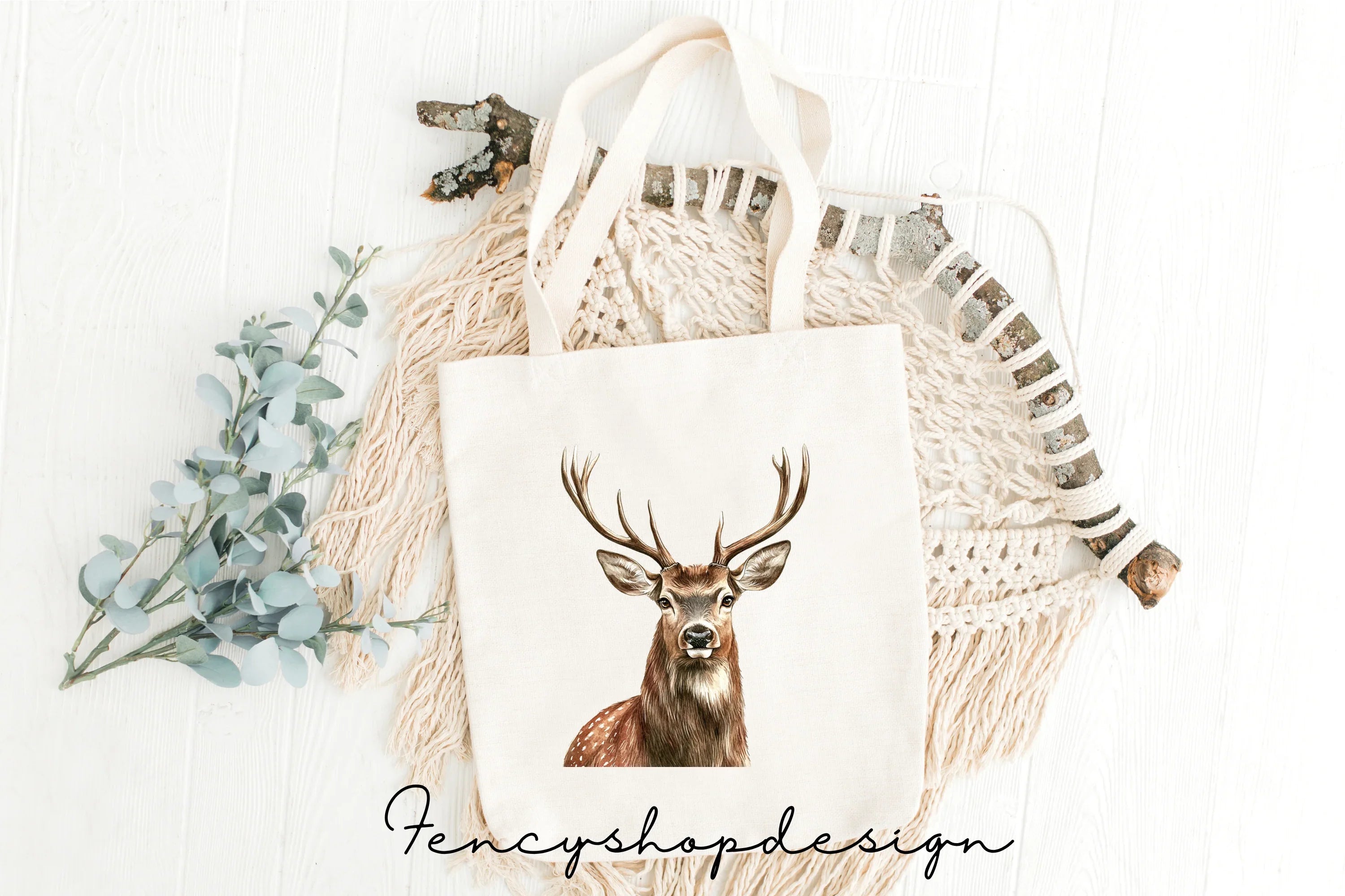 Majestic Deer Head Clipart Bundle
