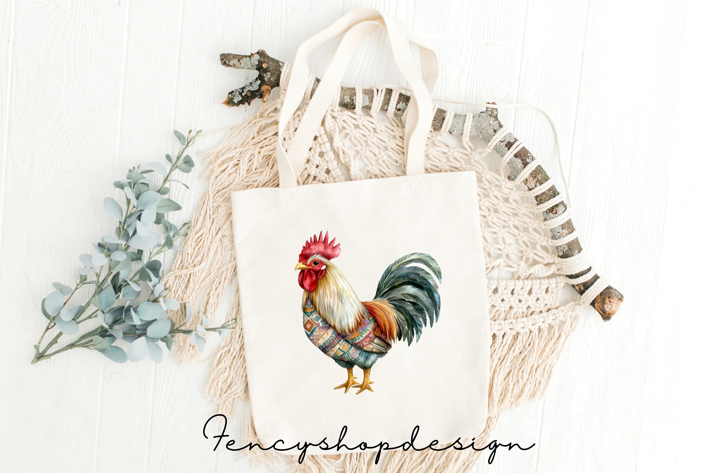 Rooster Clipart Bundle