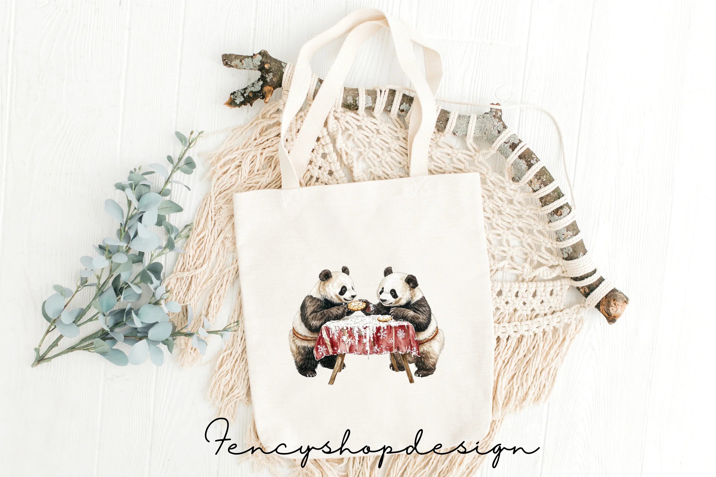 Panda Baking and Cupcake Clipart Bundle