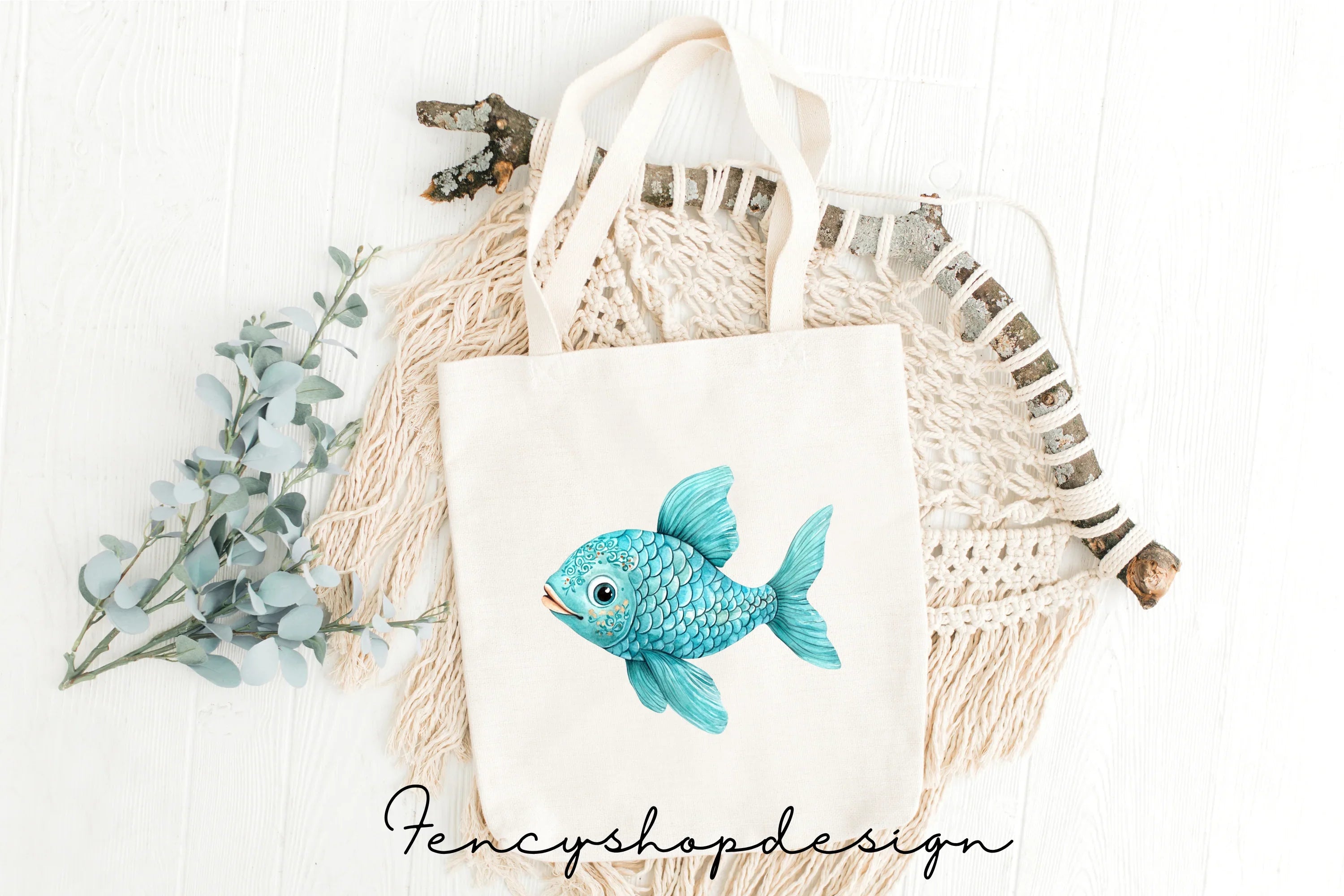 Whimsical Fish Clipart Bundle