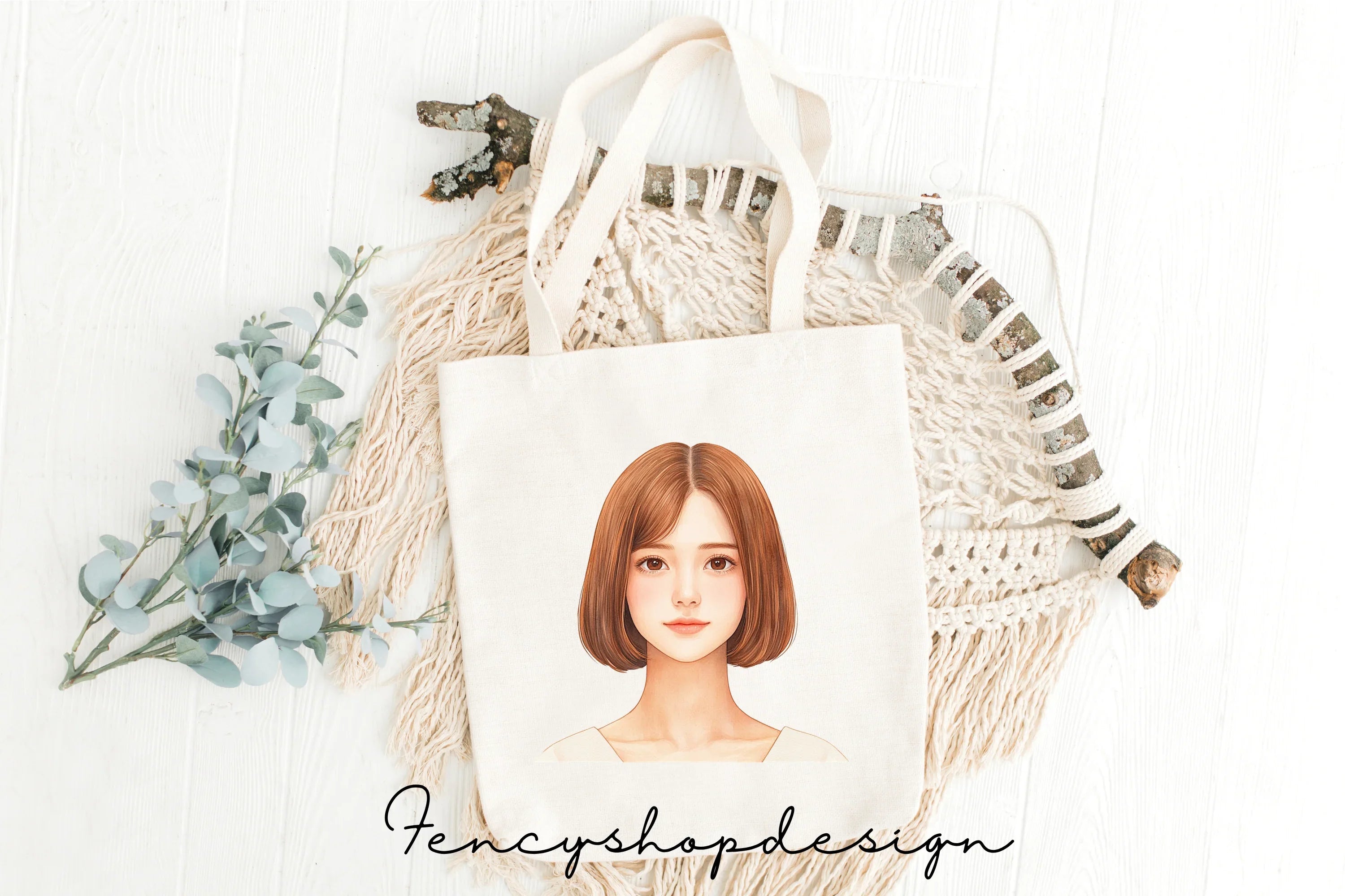 Woman Portrait Clipart Bundle