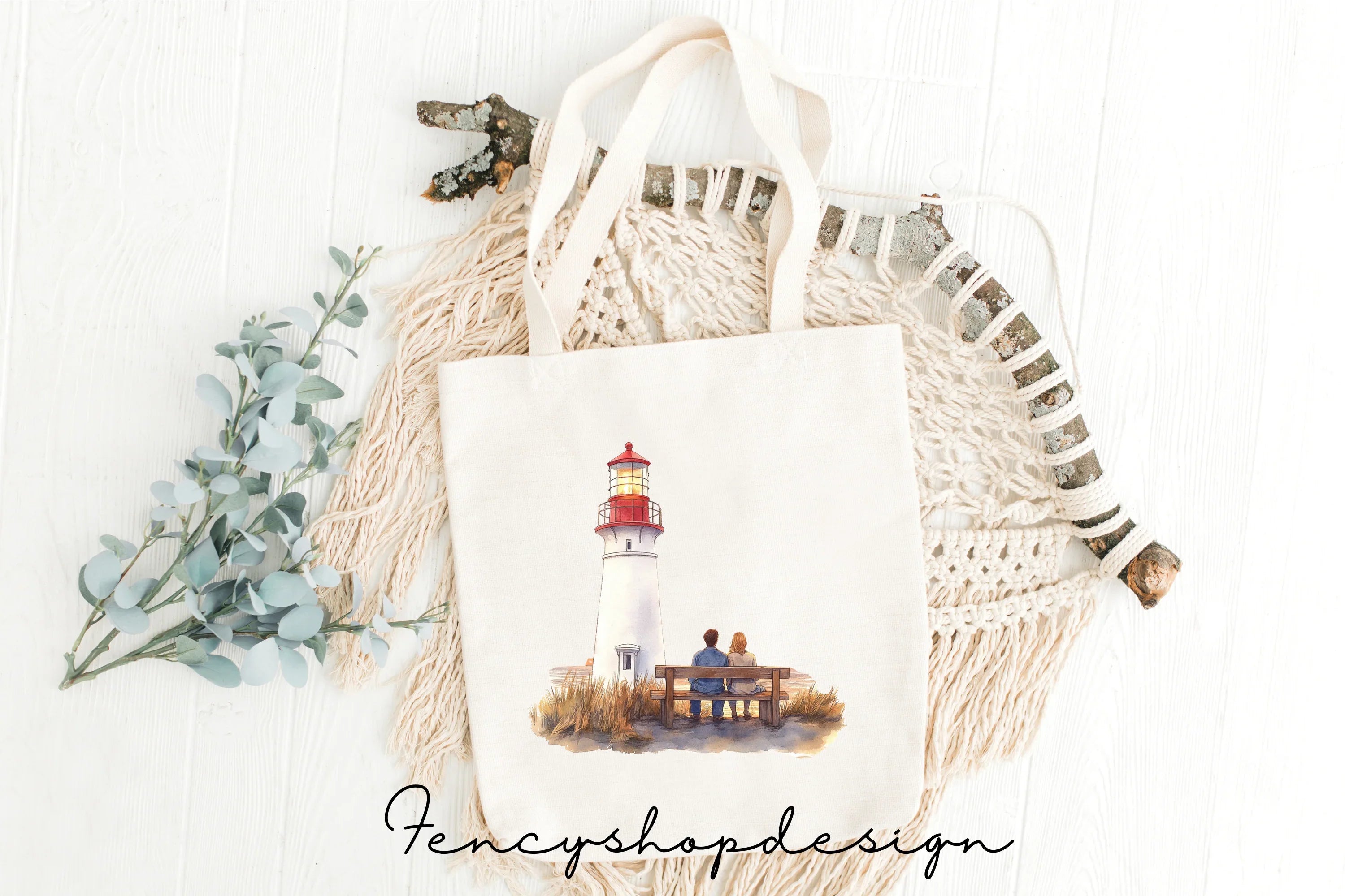 Scenic Lighthouse Clipart Bundle