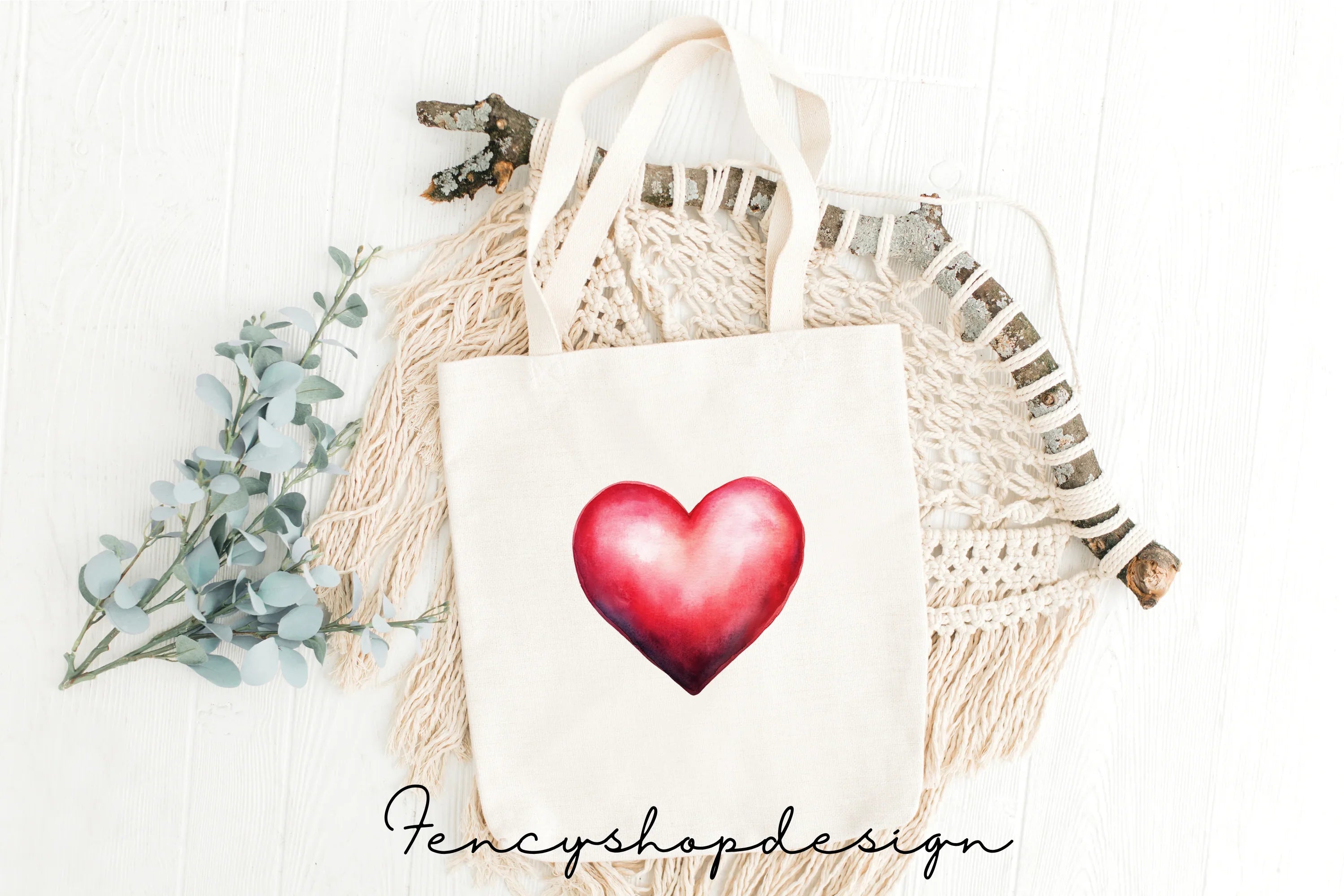 Lovely Red Hearts Clipart Bundle